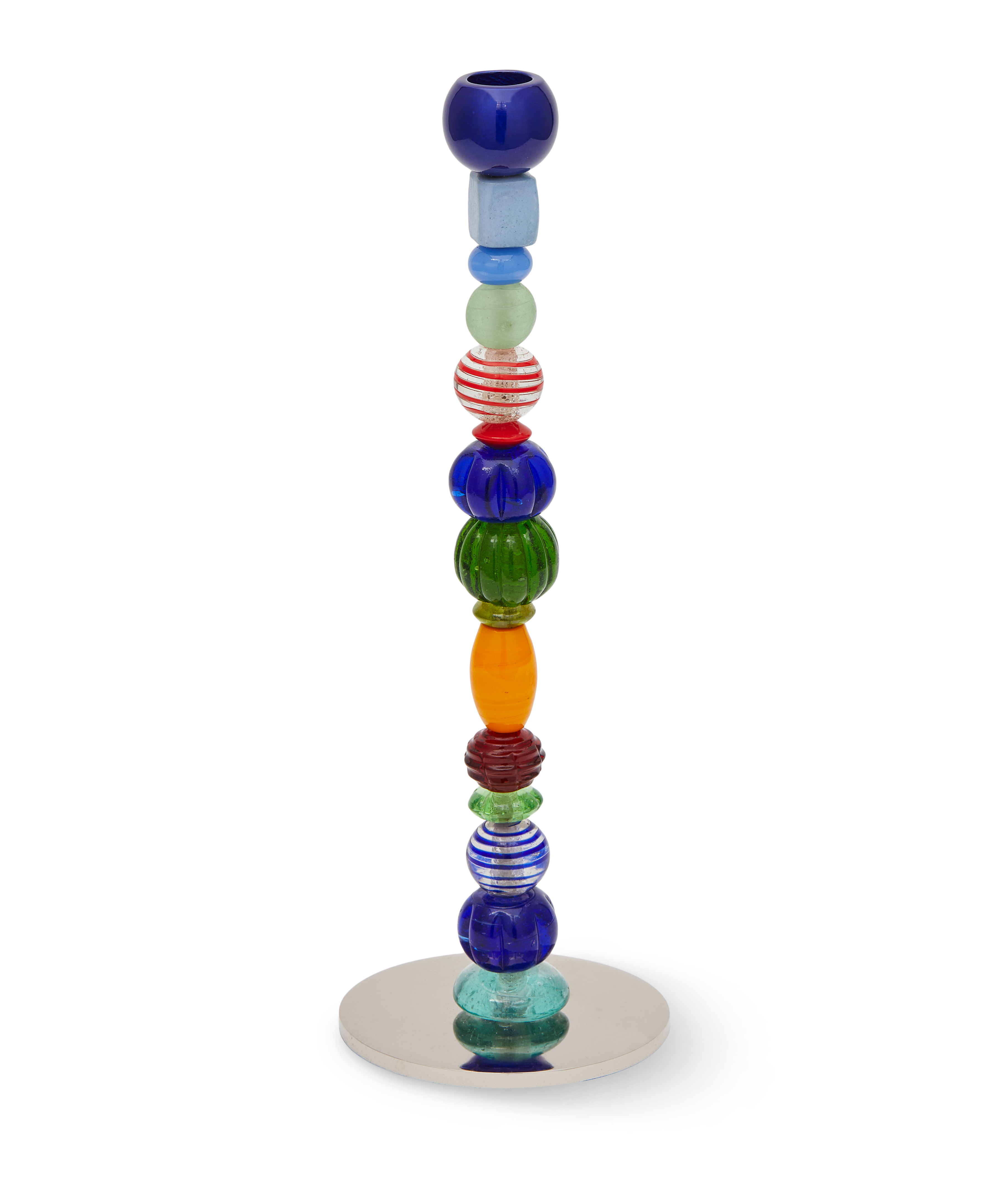 Single Candle Holder BEADS Colorful