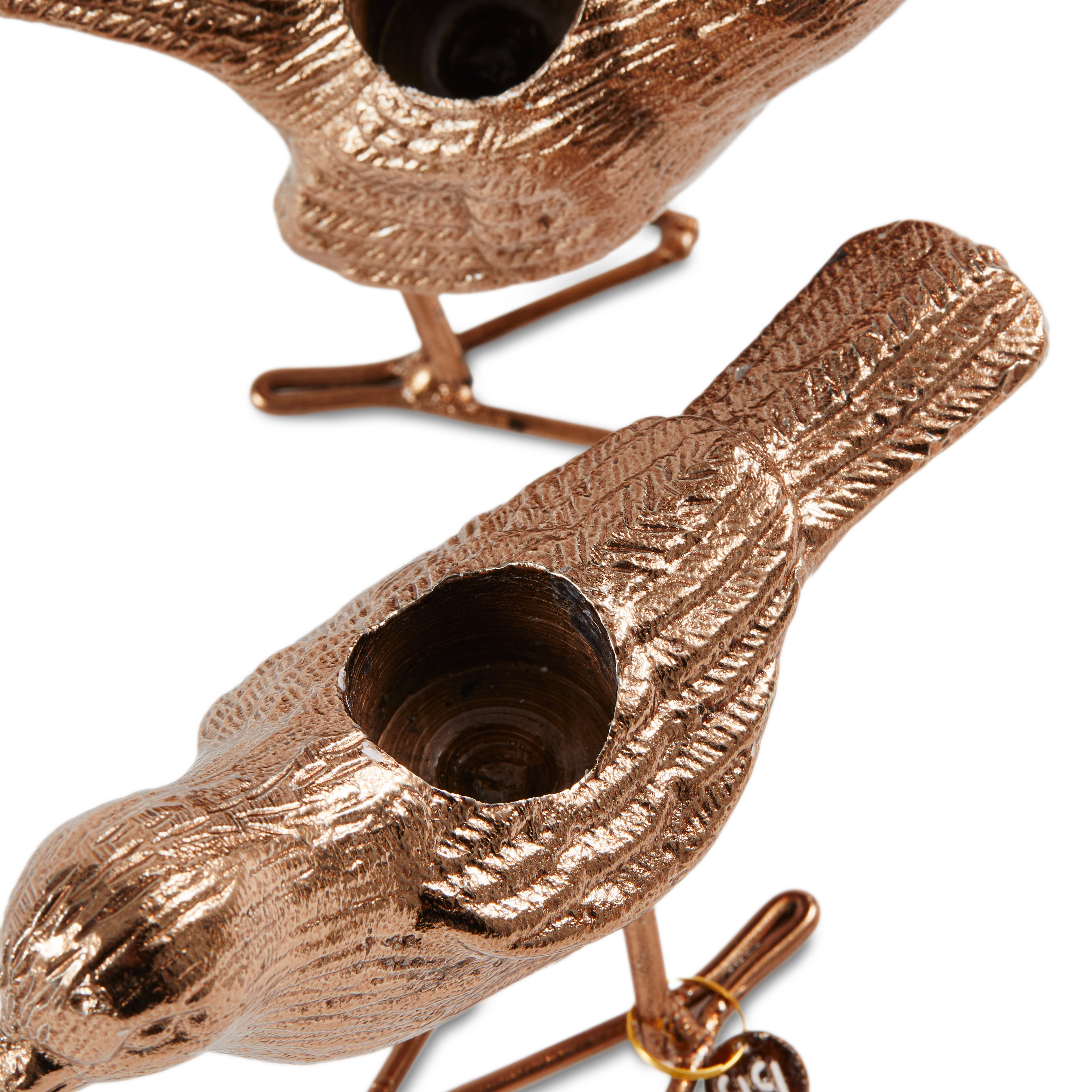 Svietniky SŤAHOVAVÉ VTÁKY svetloružový zlatý