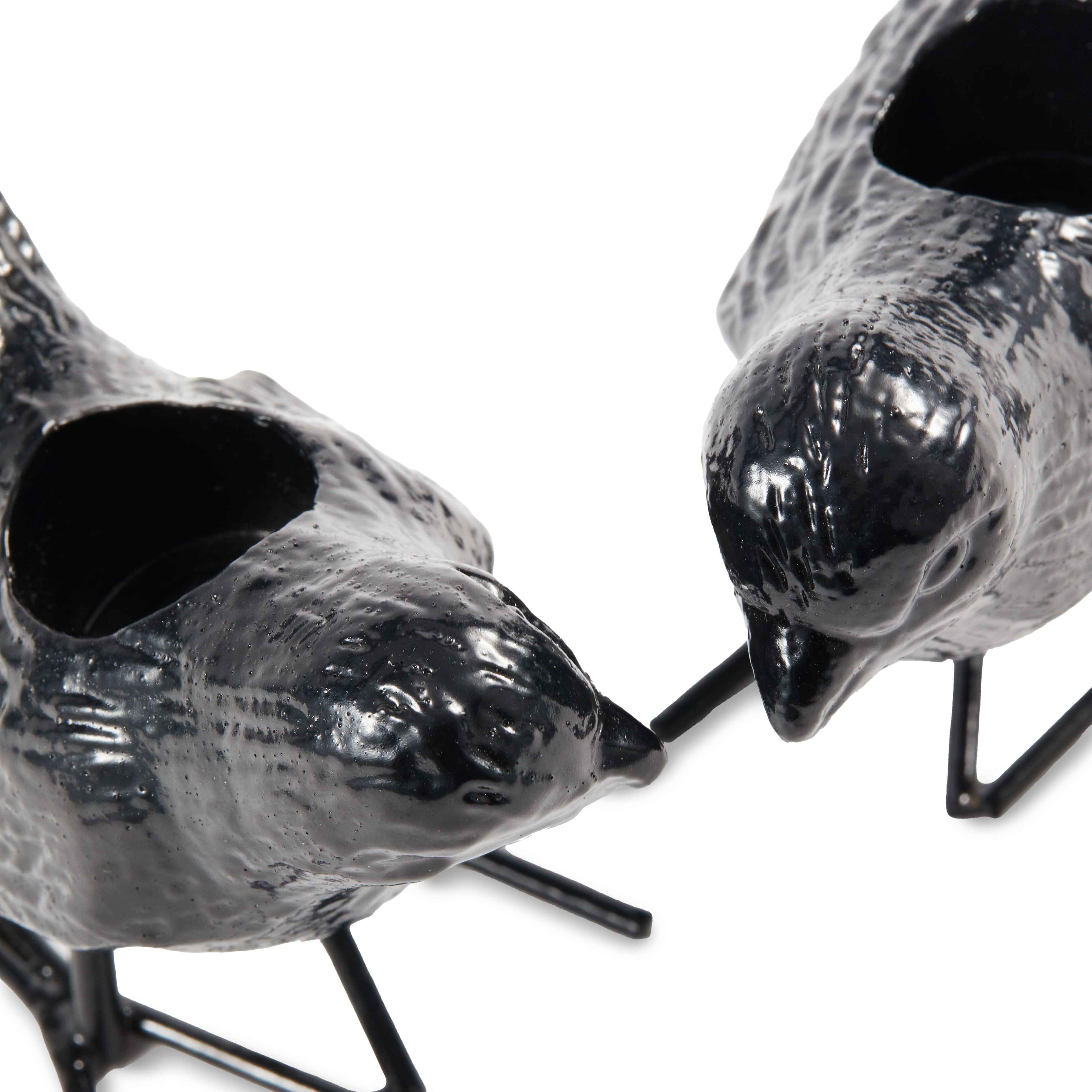 Svietniky FLOCK OF BIRDS čierny