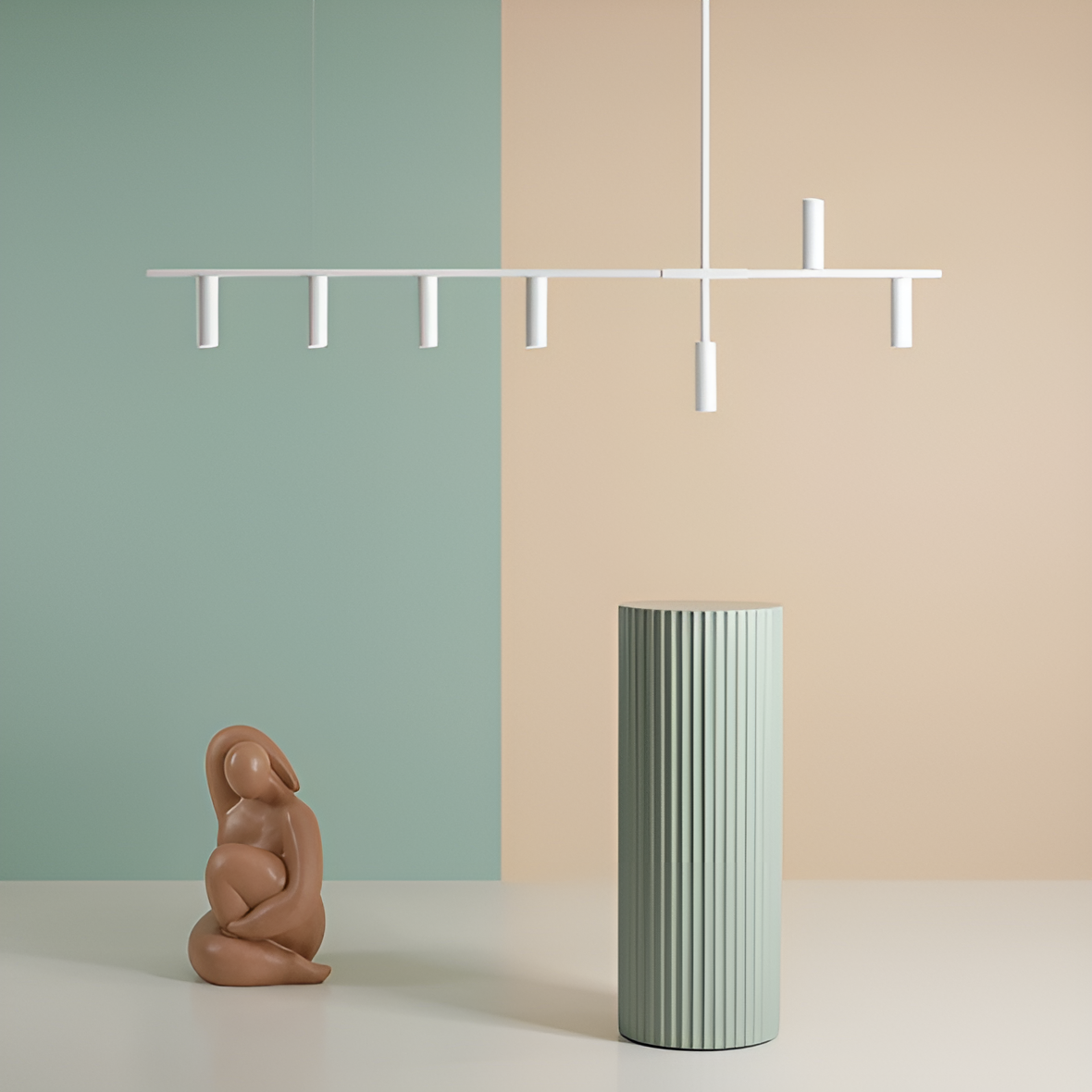 Závesná lampa TREVO biela