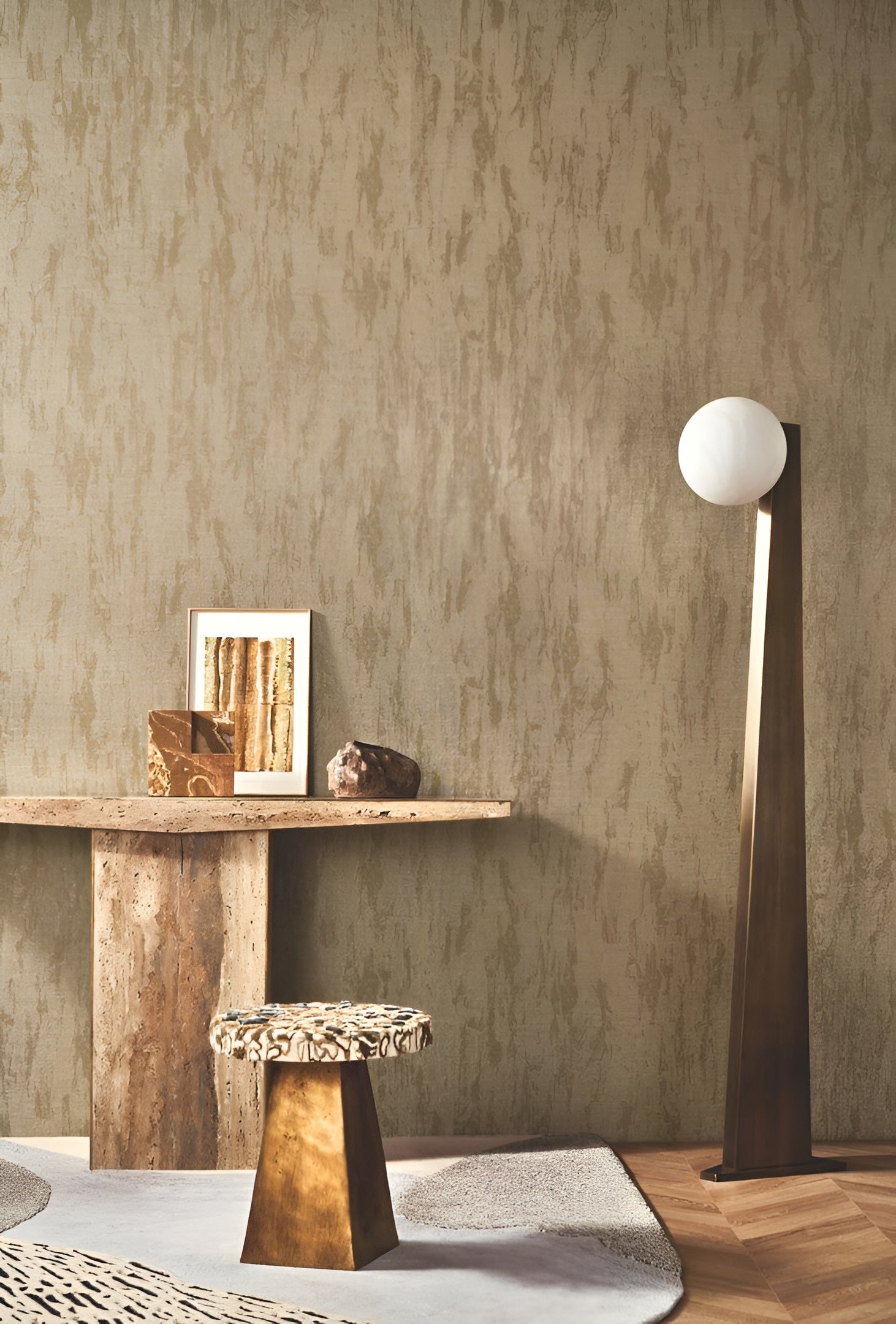 Textilná tapeta pololesklá PALATINO - IVOIRE slonová kosť