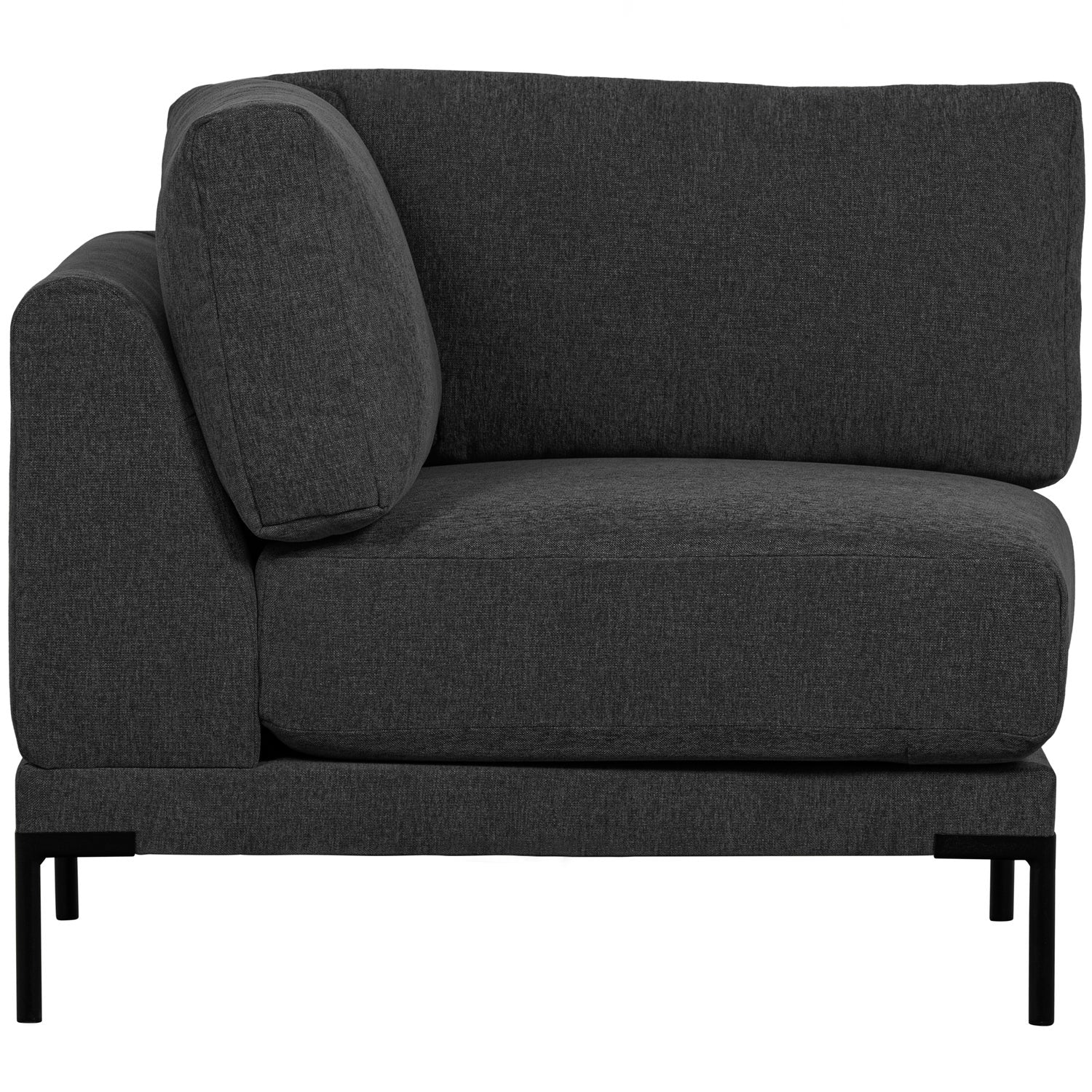 Sofa COUPLE - modulárny rohový antracitový