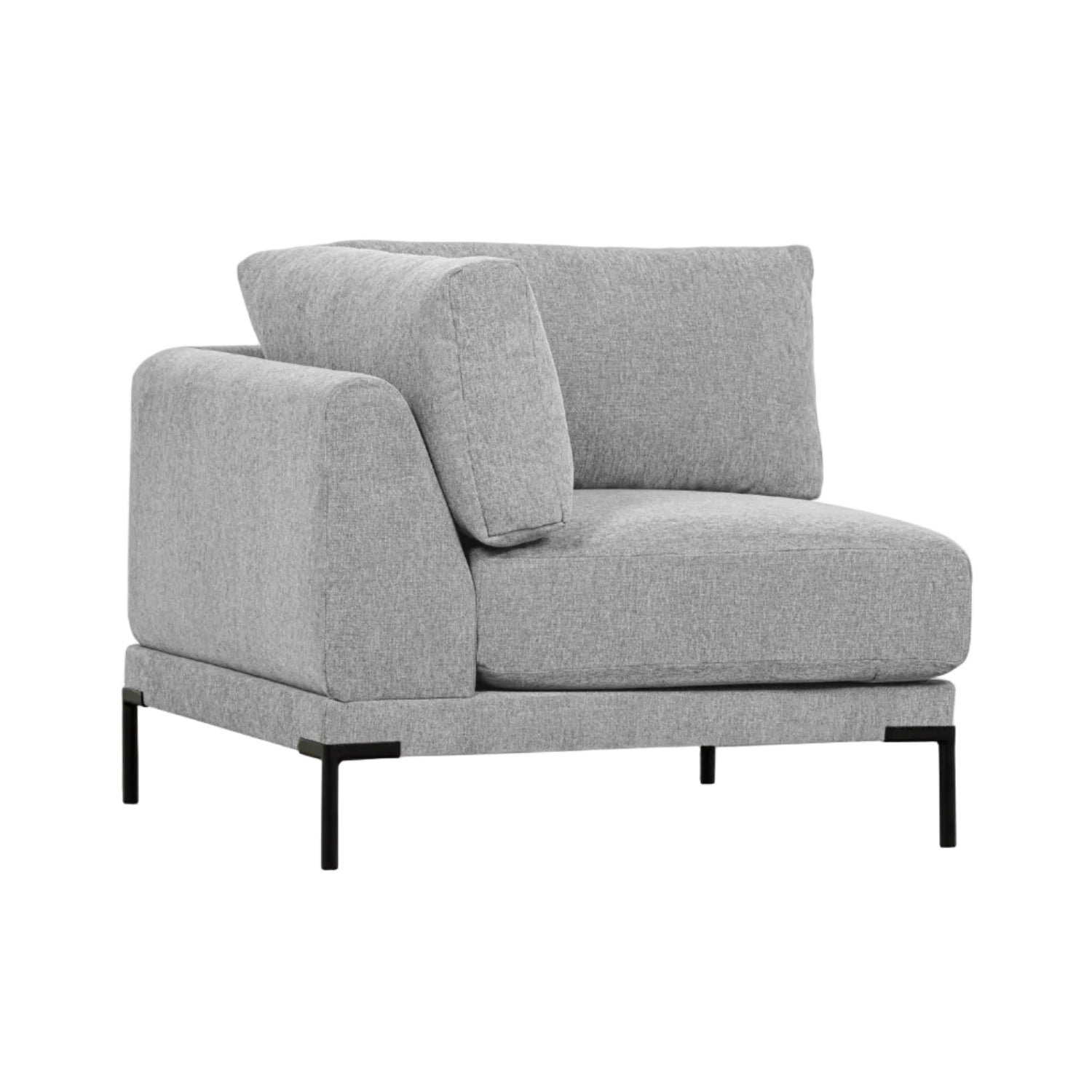 Sofa COUPLE - modulárny rohový svetlosivý
