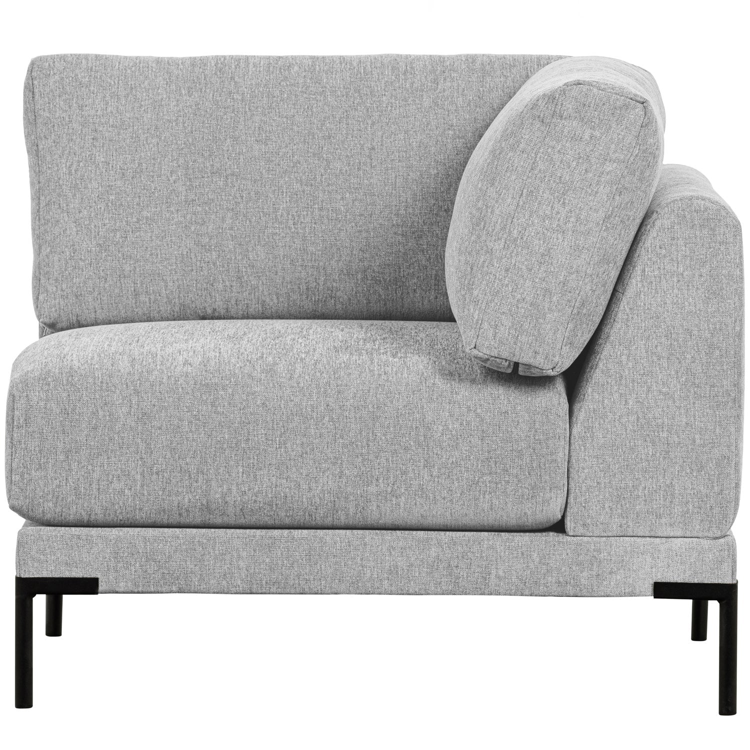 Sofa COUPLE - modulárny rohový svetlosivý