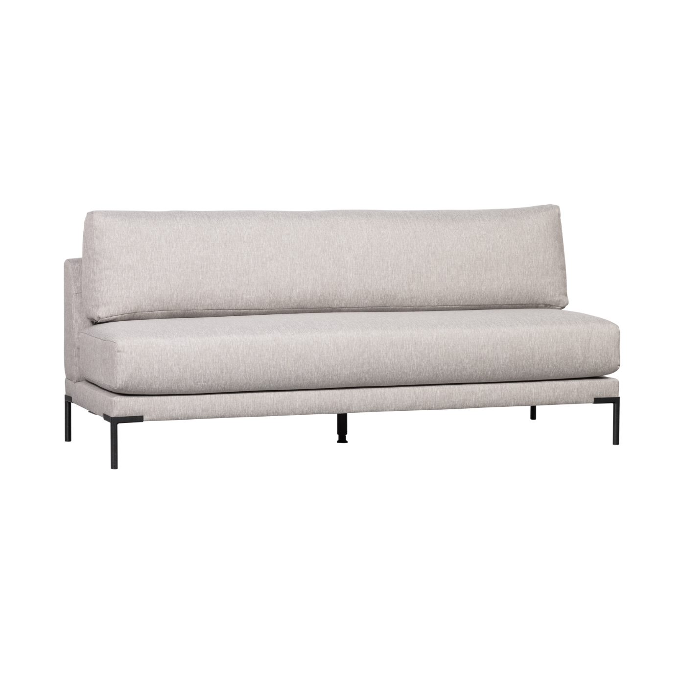 Sofa COUPLE DINING BENCH - stredový modul svetlosivý