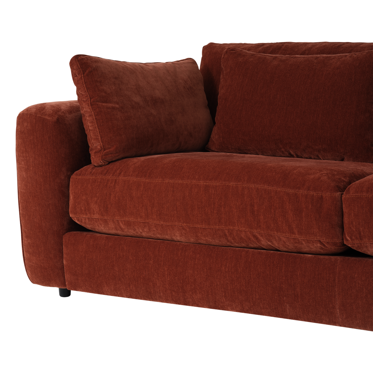 Sofa 3-osobowa CHUNKY szenil brązowy – ujęcie 6