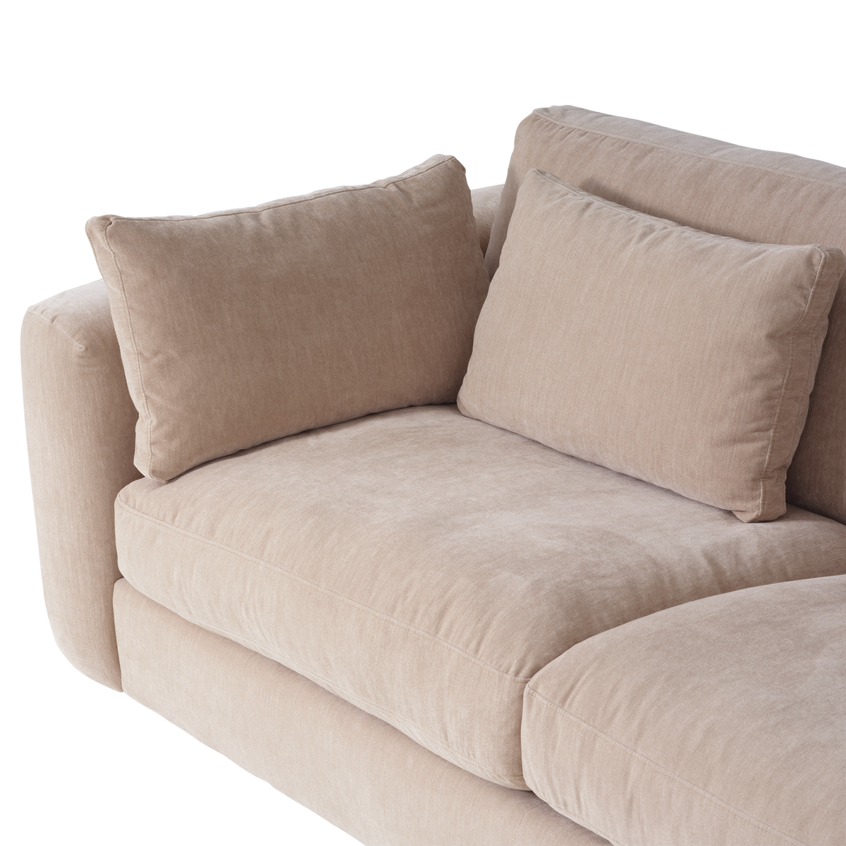 Sofa 3-osobowa CHUNKY szenil piaskowy – ujęcie 6