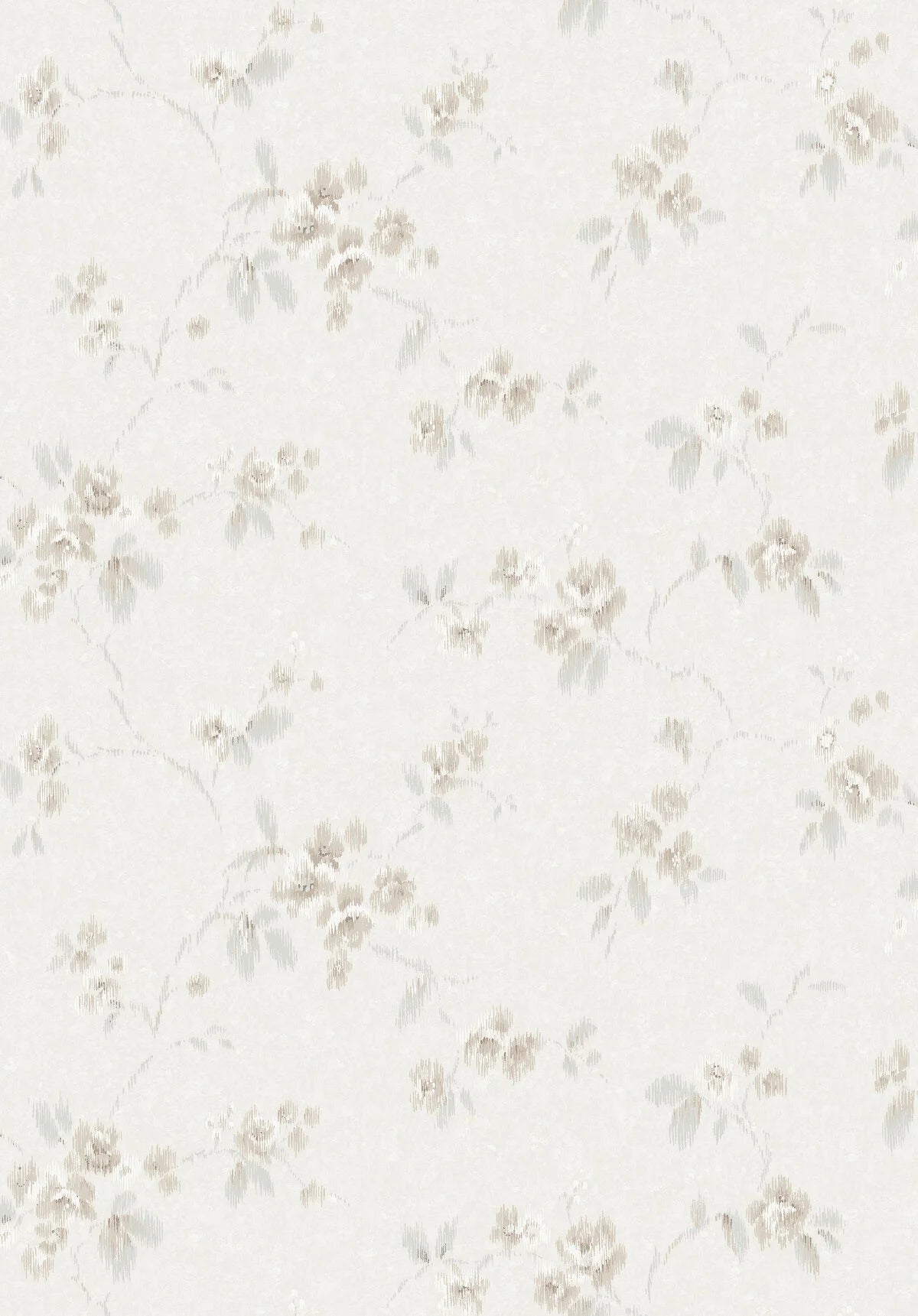 Tapeta z flizelínu s rastlinným vzorom VINTAGE ROSE svetlo béžová