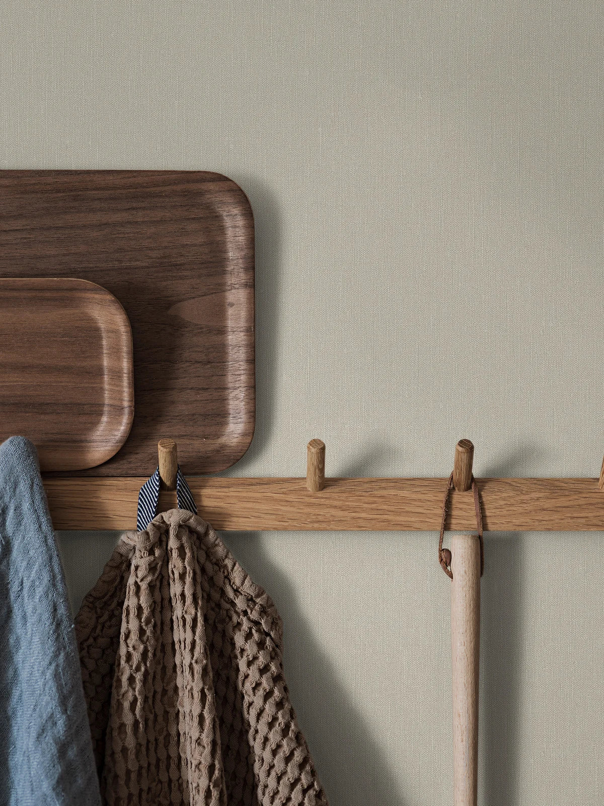 Structural wallpaper imitating linen LINEN - SCANDINAVIAN BEIGE light beige