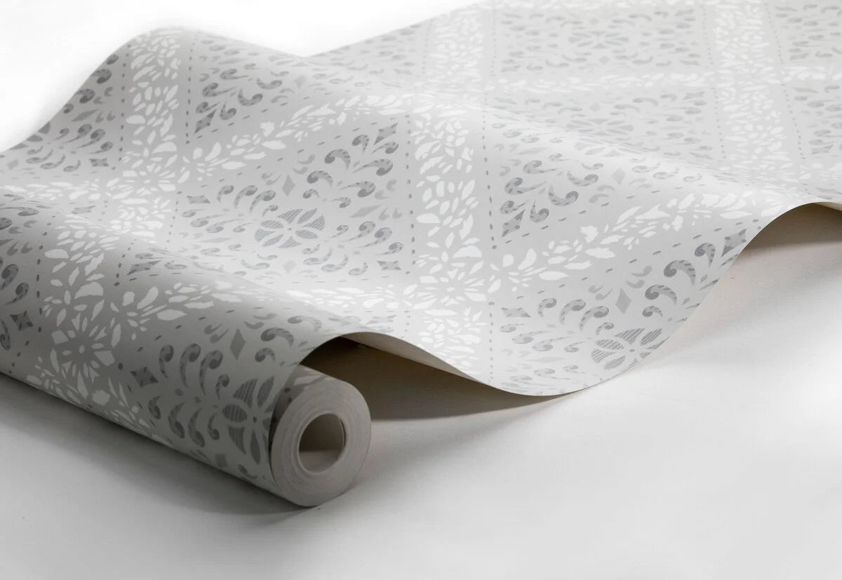 Papierová flizelínová tapeta s abstraktným vzorom NYBORG šedá