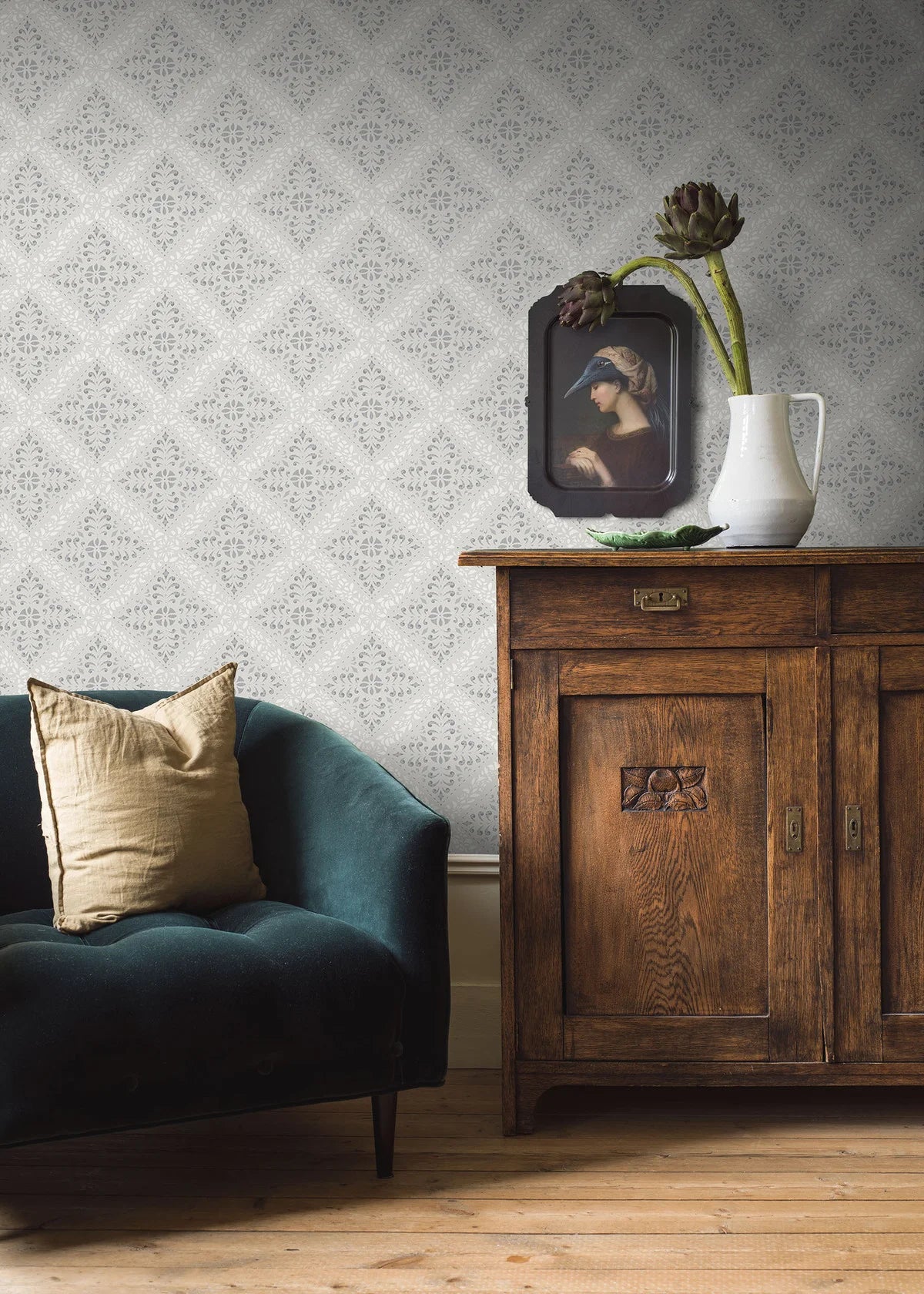 Papierová flizelínová tapeta s abstraktným vzorom NYBORG šedá