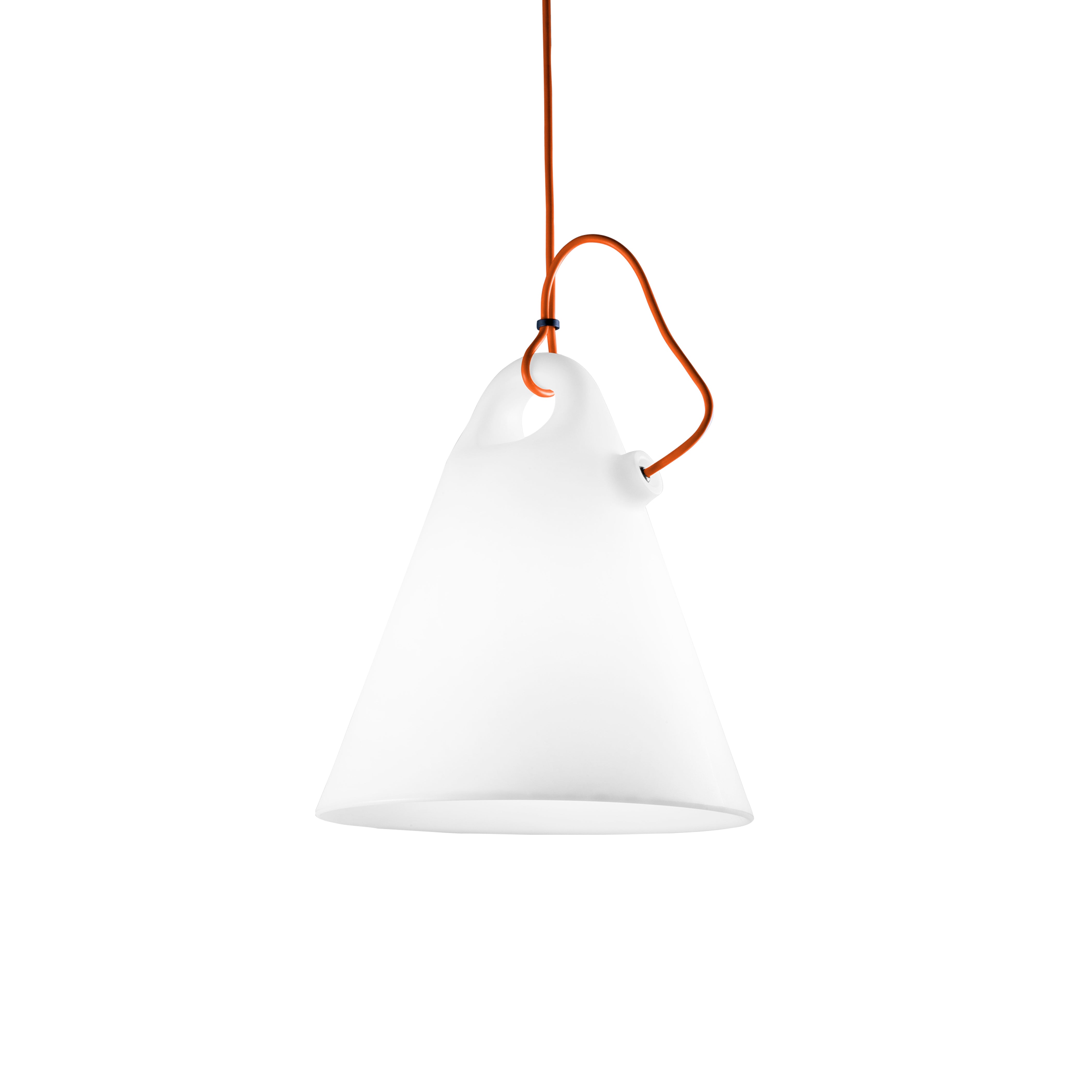 Závesná vonkajšia lampa TRILLY biela
