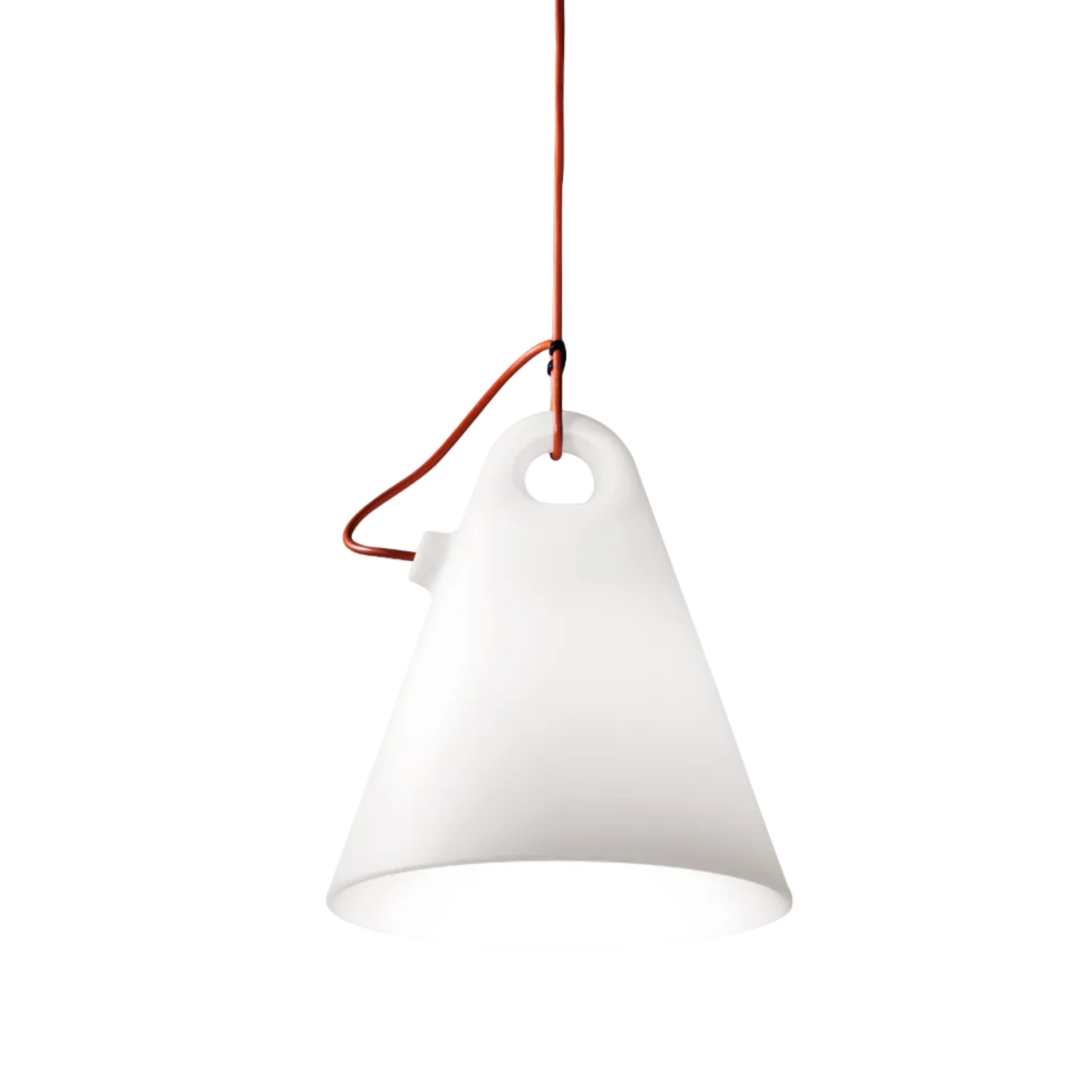 Závesná vonkajšia lampa TRILLY biela