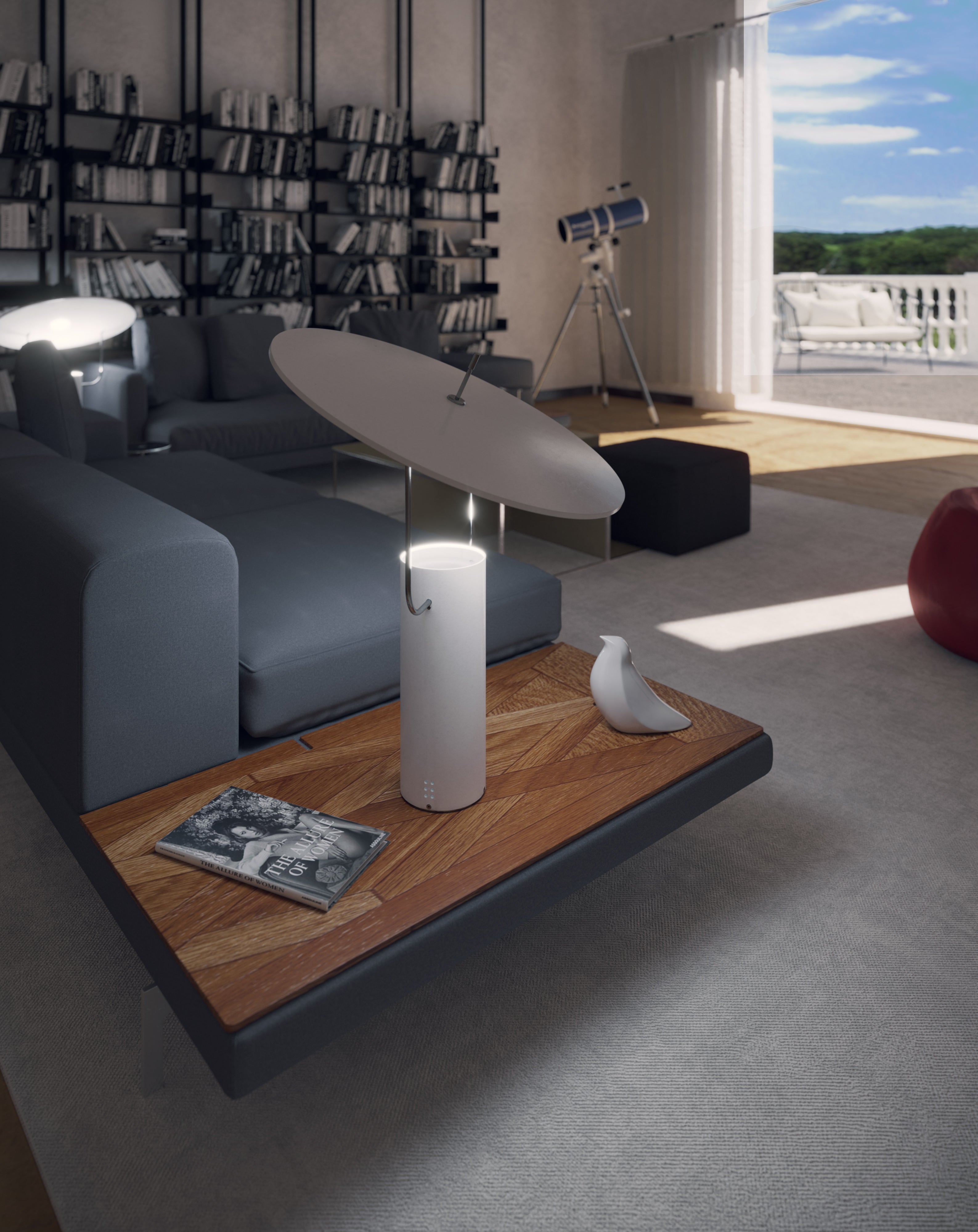 Stolná lampa TX1 biela