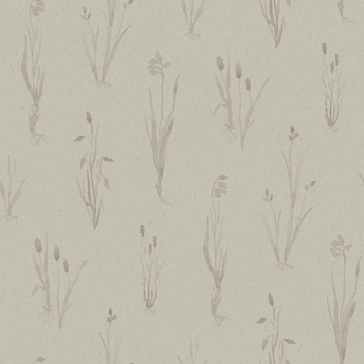 Moorland Light Brown Floral Pattern Wallpaper