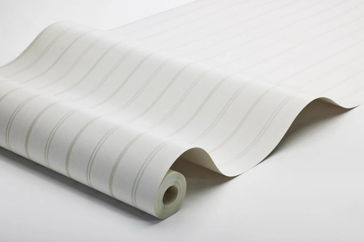 Tapeta s pruhmi WOODLAND STRIPE biela so šedou