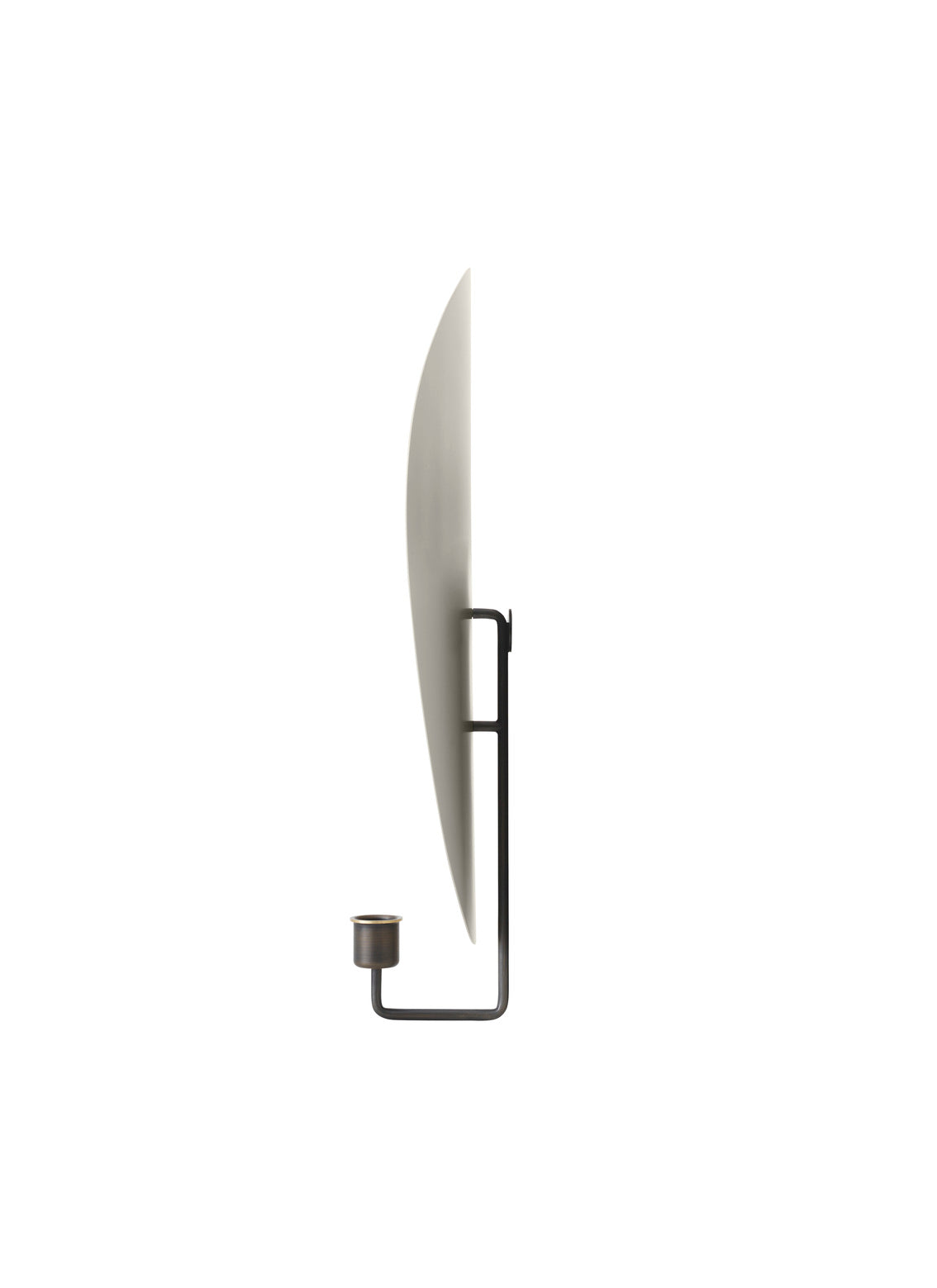 Nástenný svietnik FLAMBEAU šedý