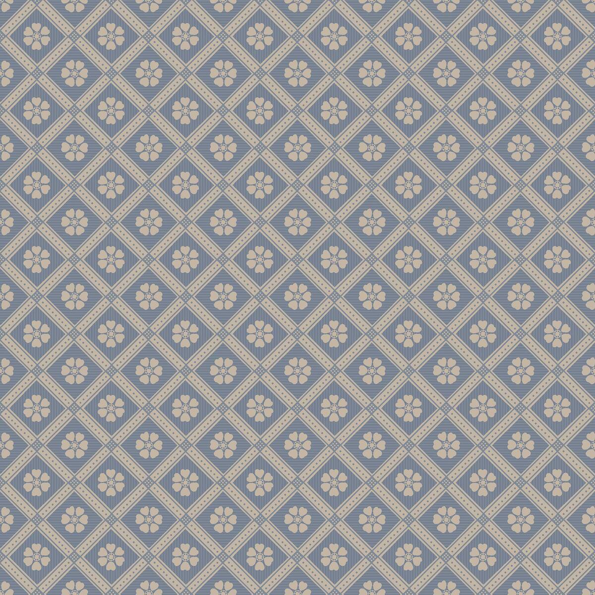 LOVE geometric pattern wallpaper blue