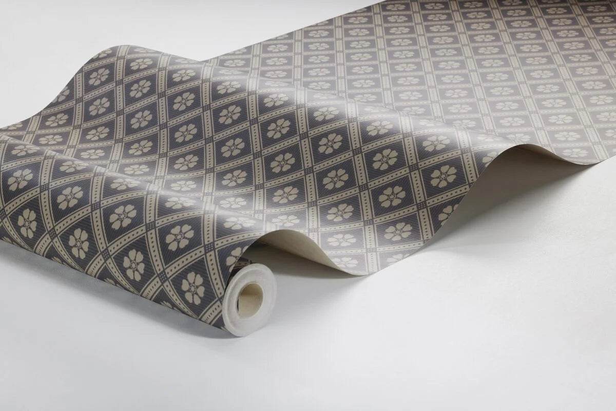 Tapeta s geometrickým vzorom LOVE hnedá