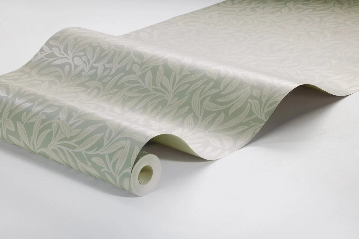 Tapeta s rastlinným motívom v listoch VINTERGRONA šedá s béžovou