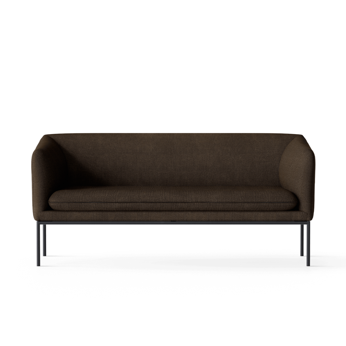 Sofa 2-osobowa TURN ciemnobrązowy wełna – ferm LIVING
