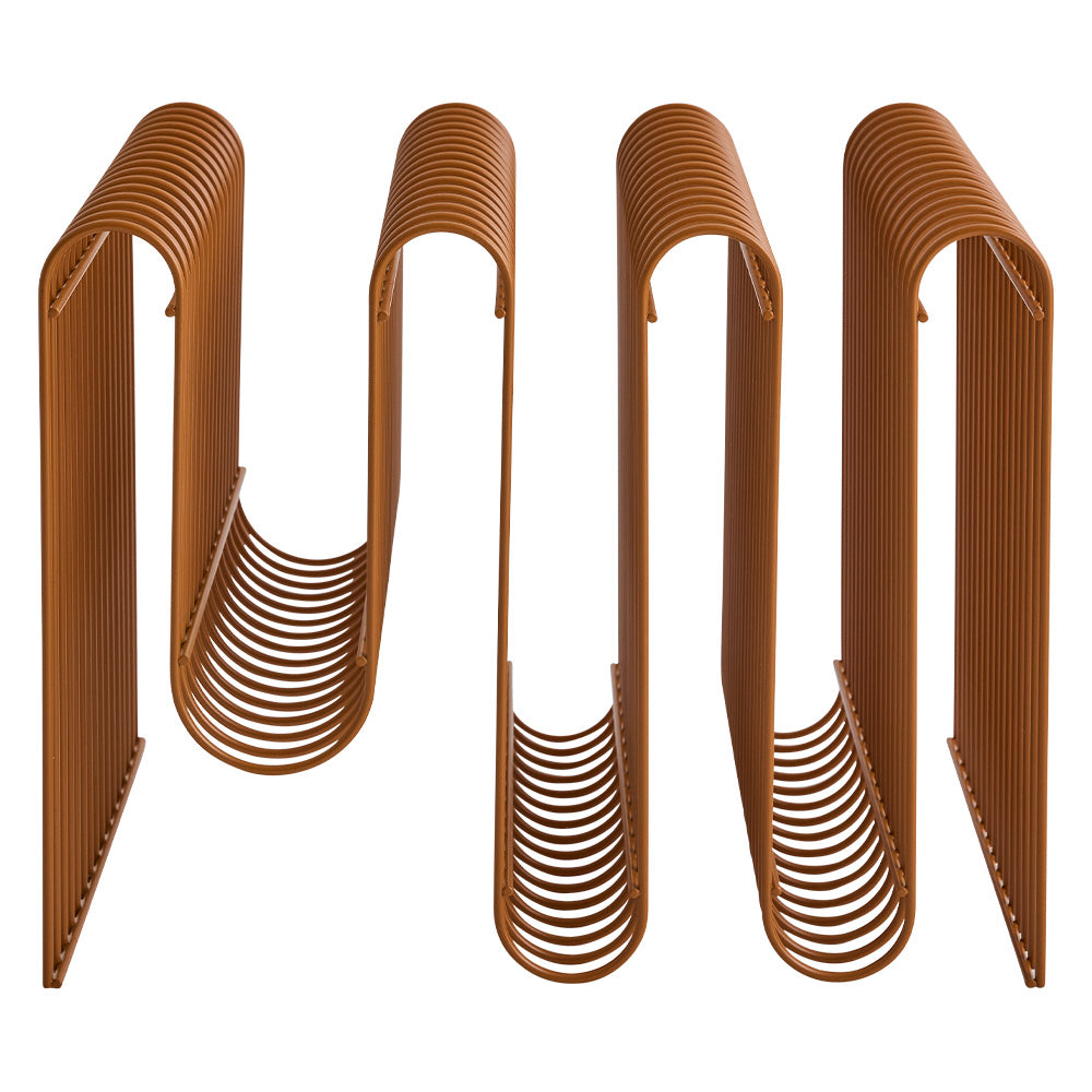 CURVA Brown Magazine Rack
