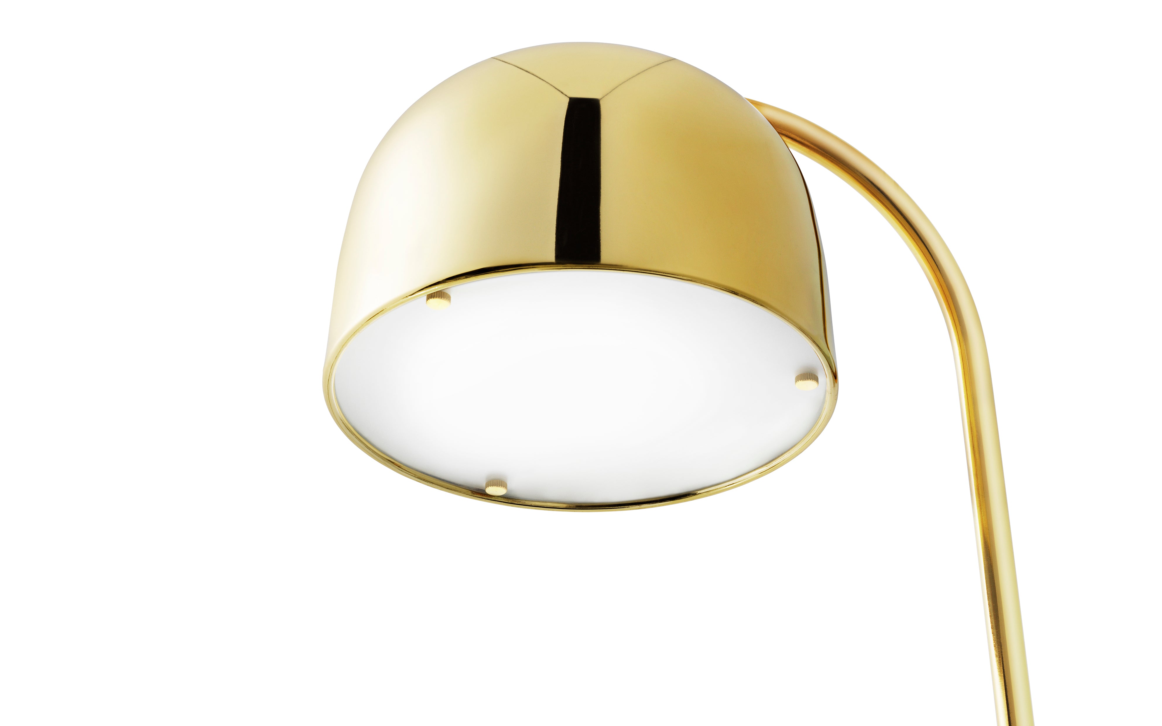 GRANT table lamp in gold with black granite