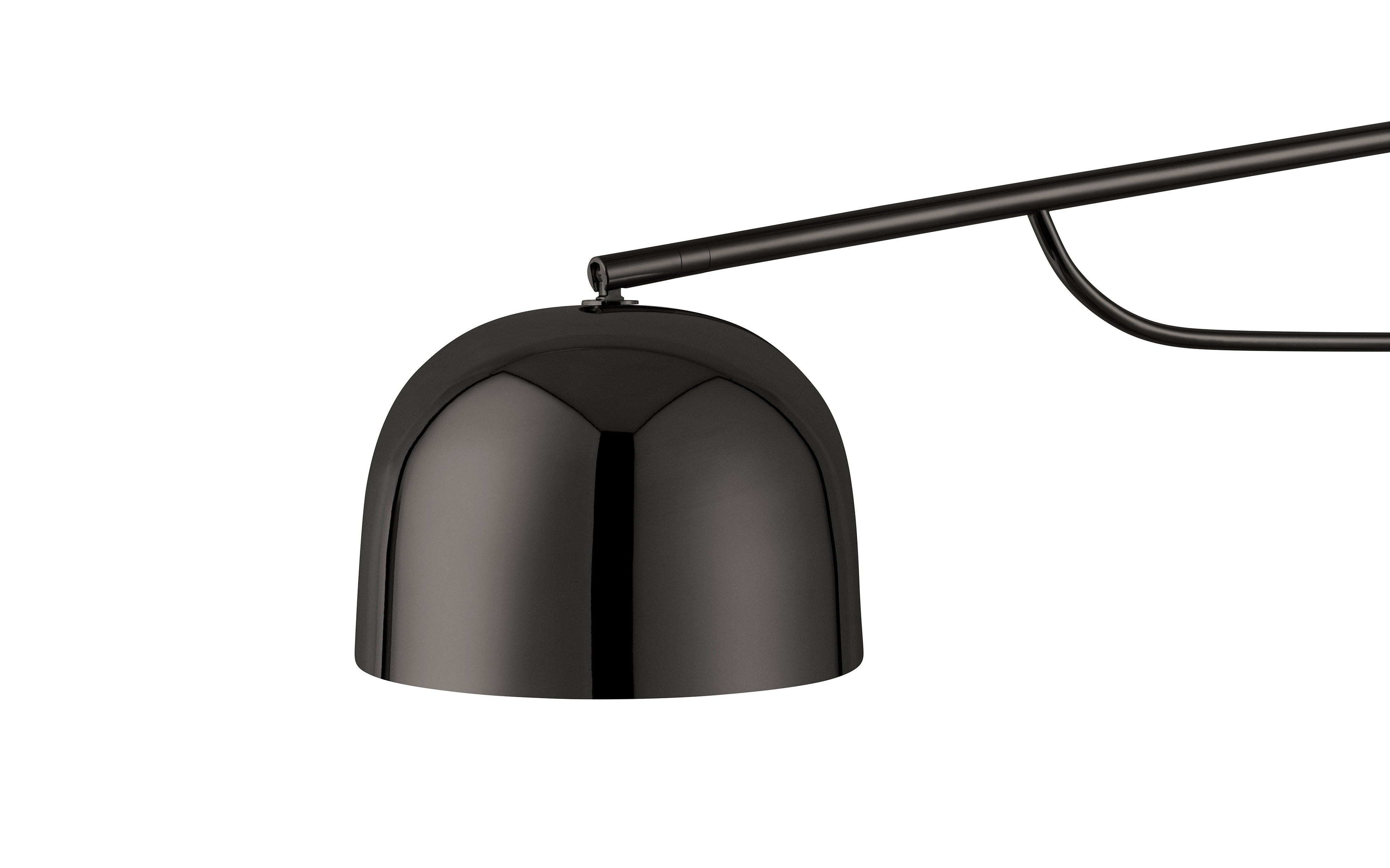 GRANT wall lamp in black with black granite