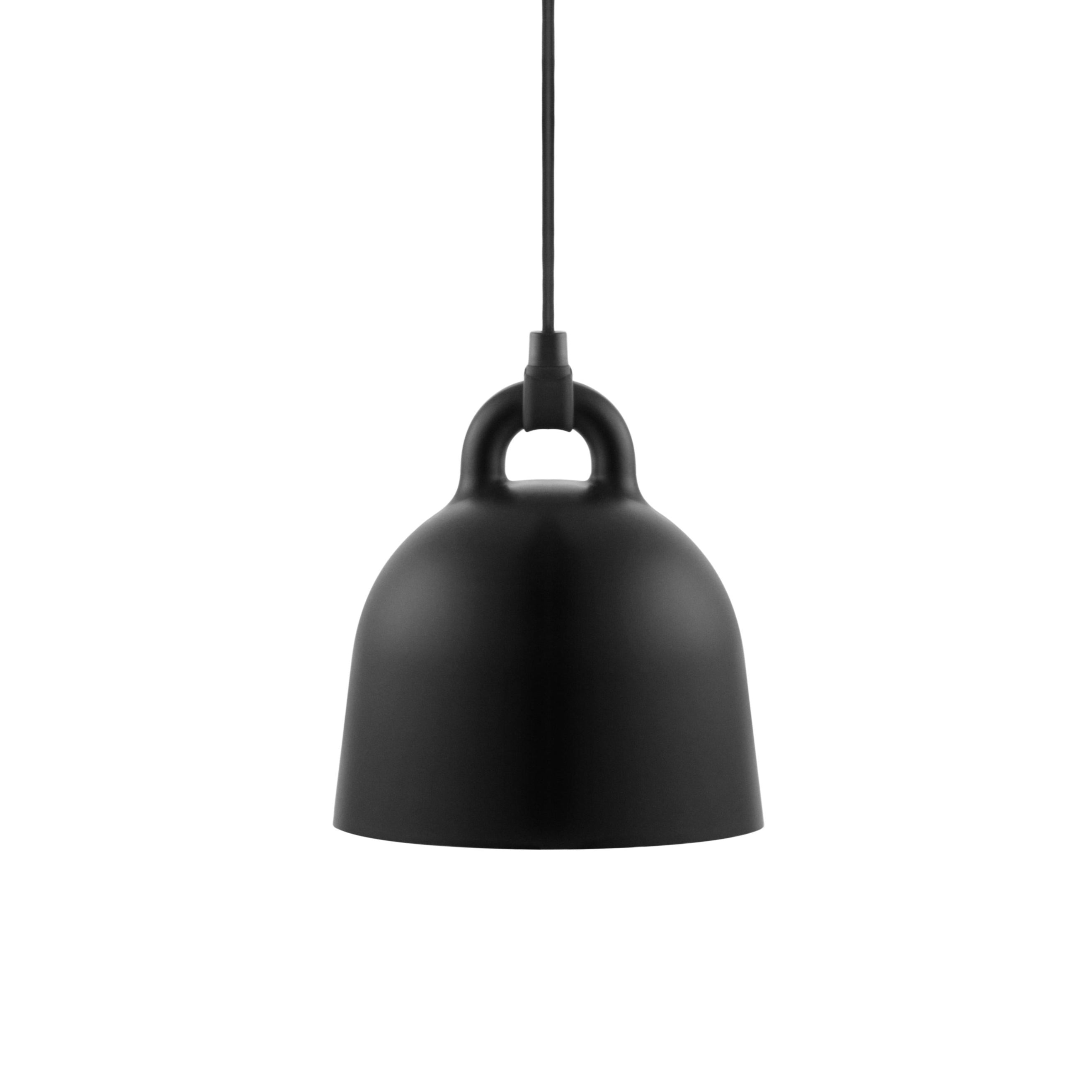 Závesná lampa BELL čierna