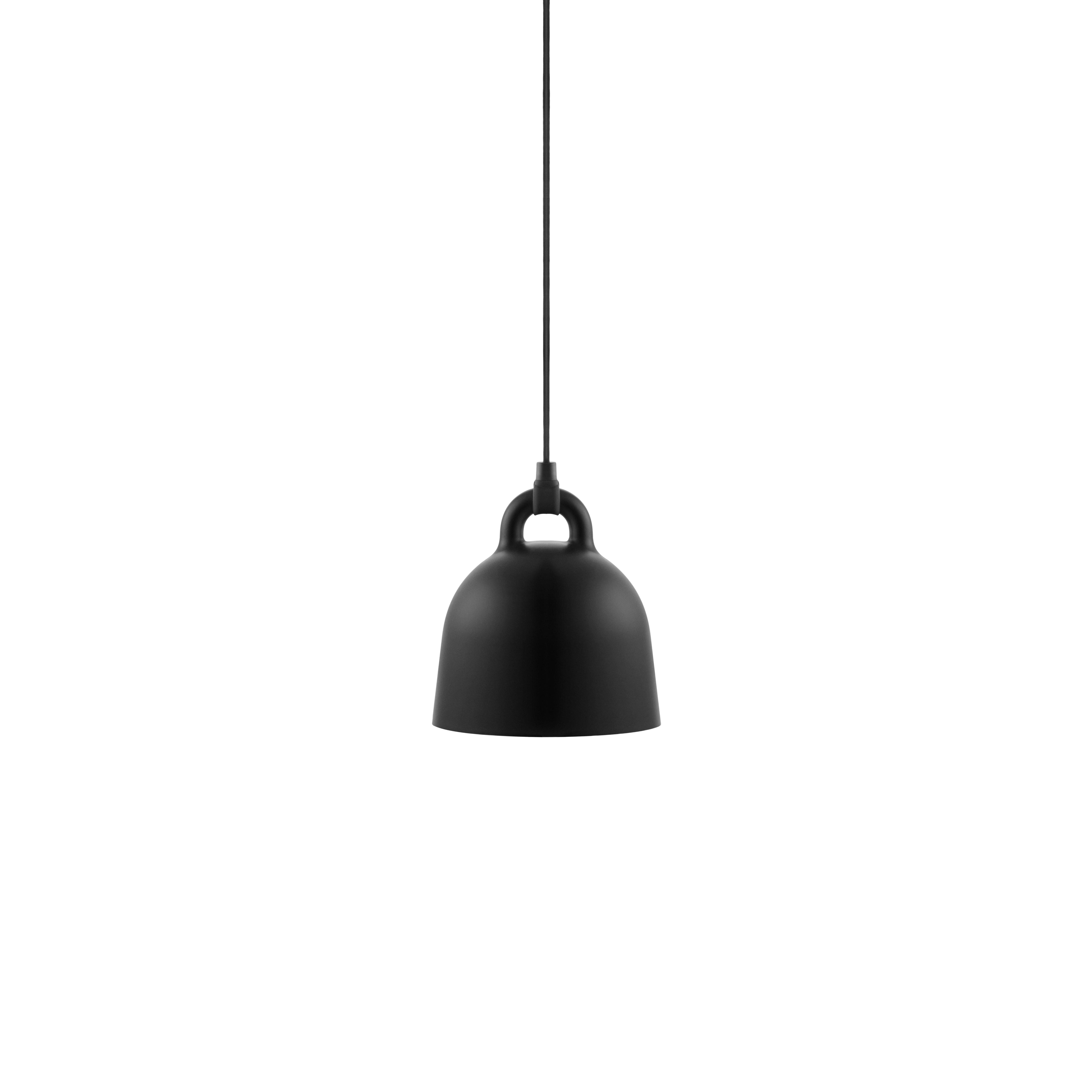 Závesná lampa BELL čierna