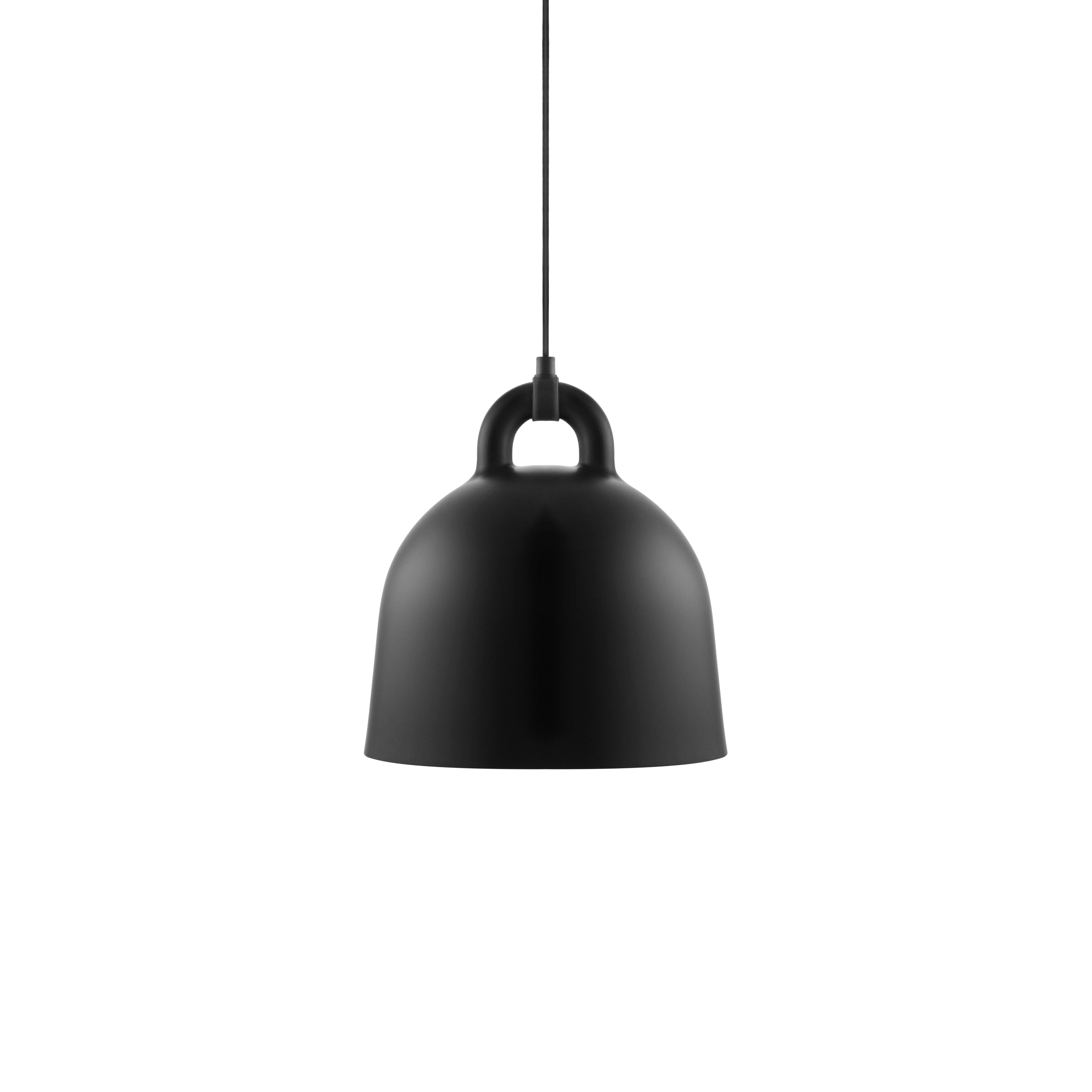 Závesná lampa BELL čierna