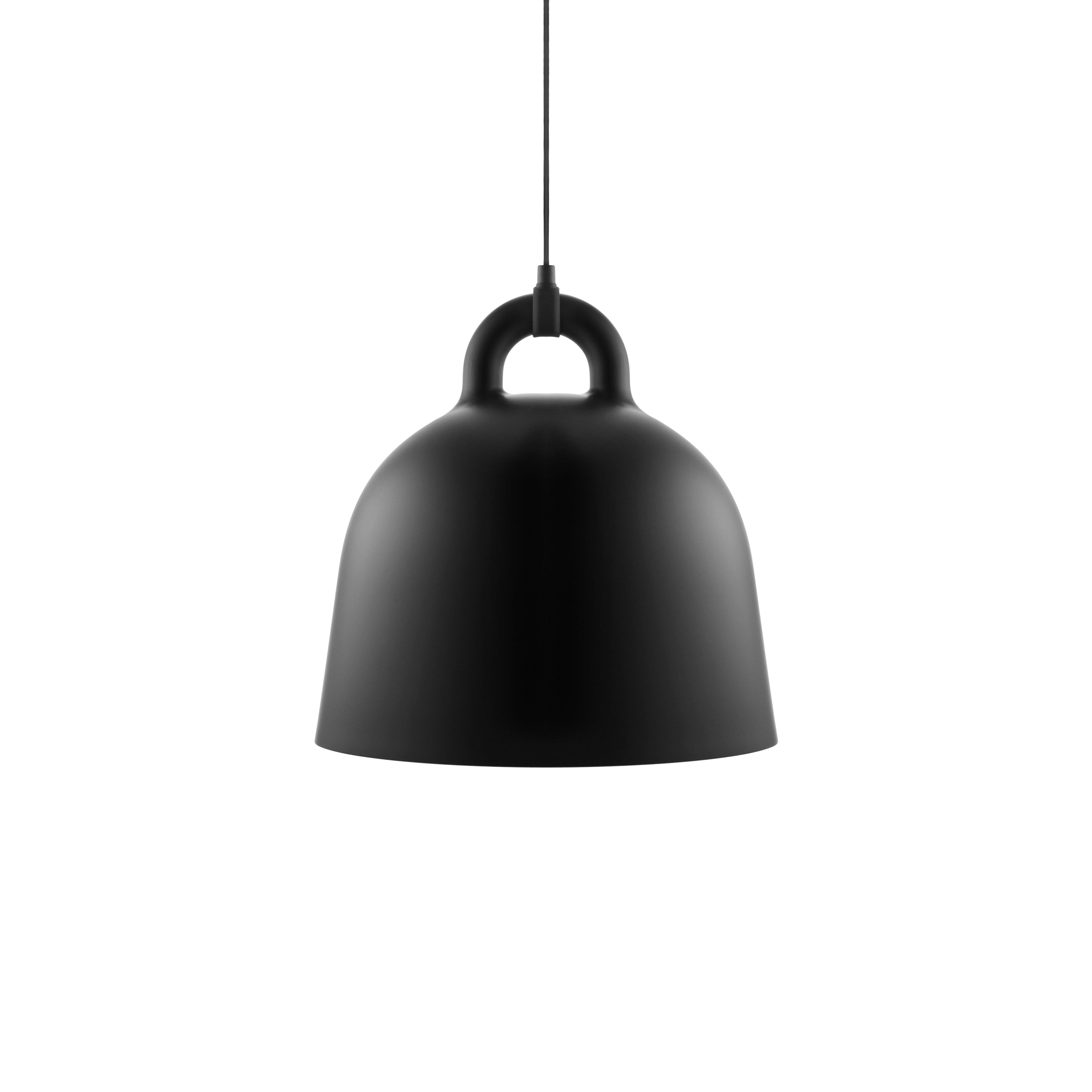 Závesná lampa BELL čierna