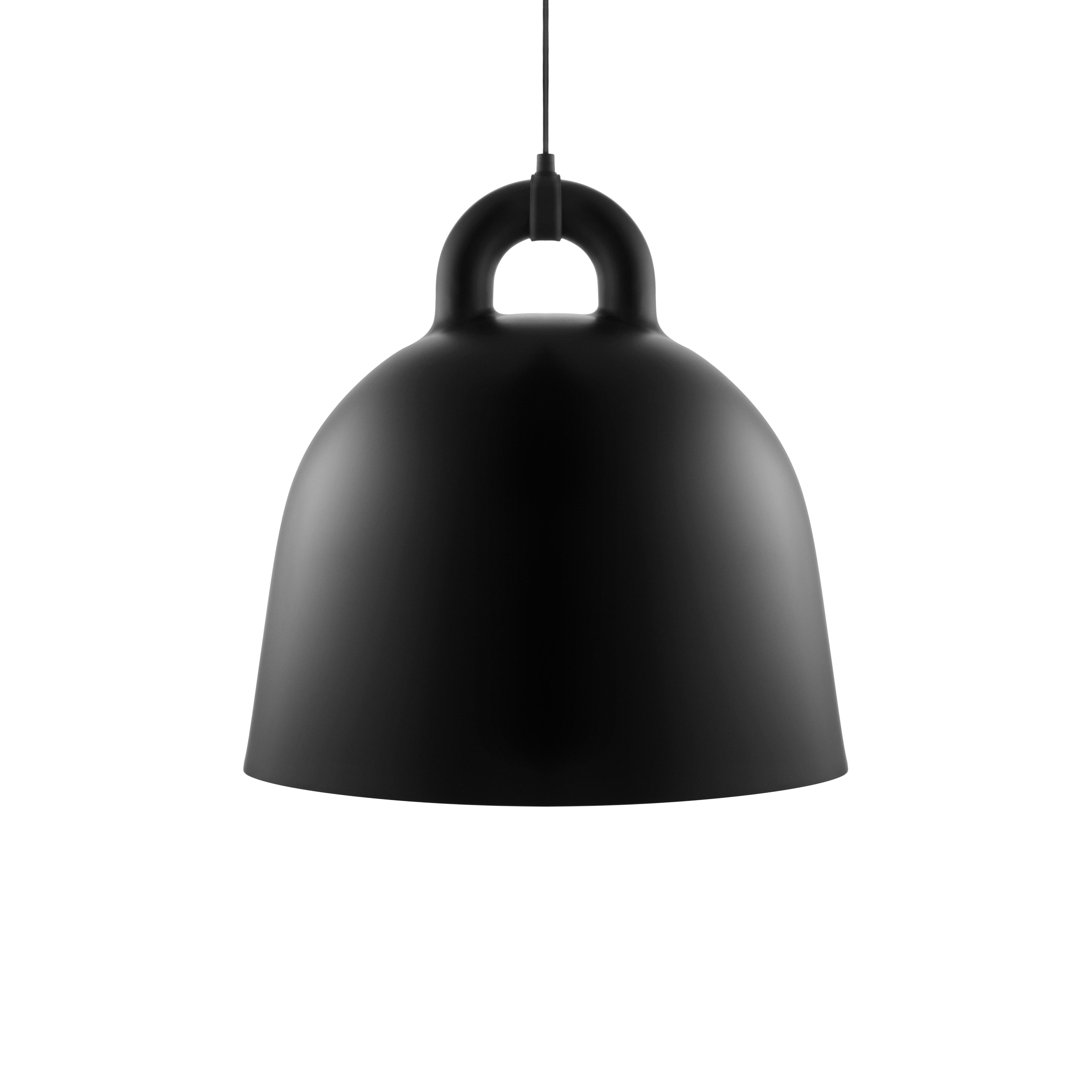 Závesná lampa BELL čierna