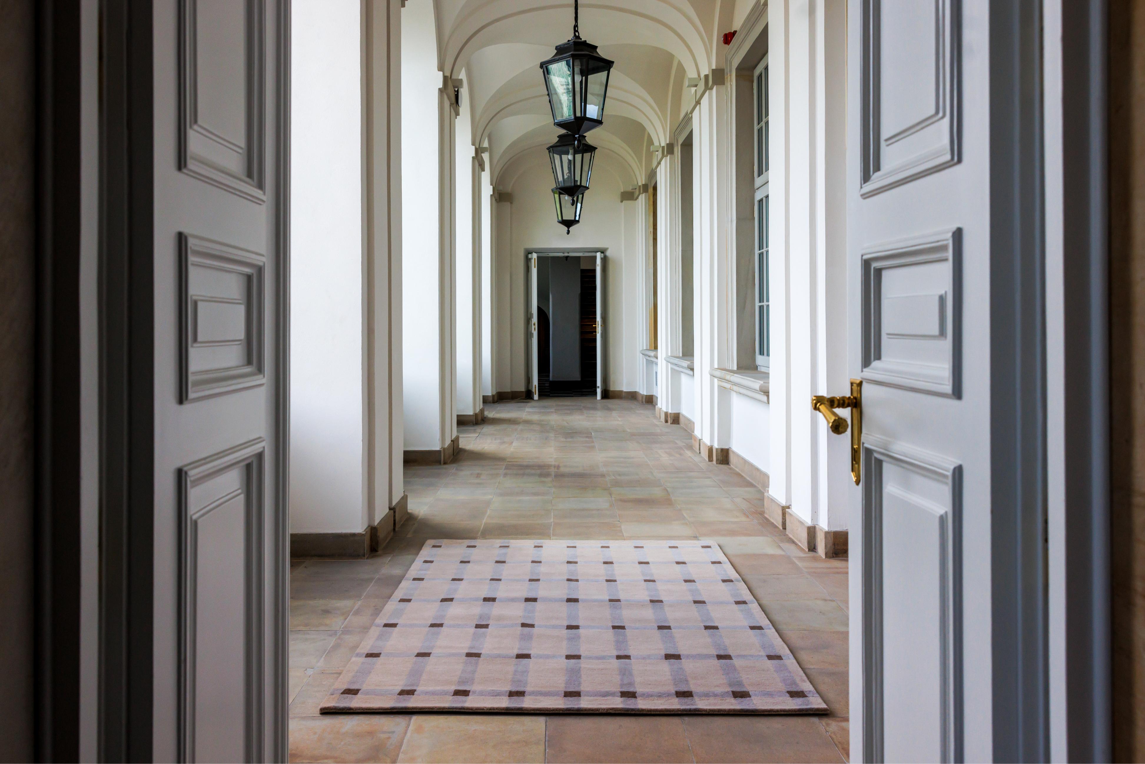 Koberec COTTAGE hnedý so šedou