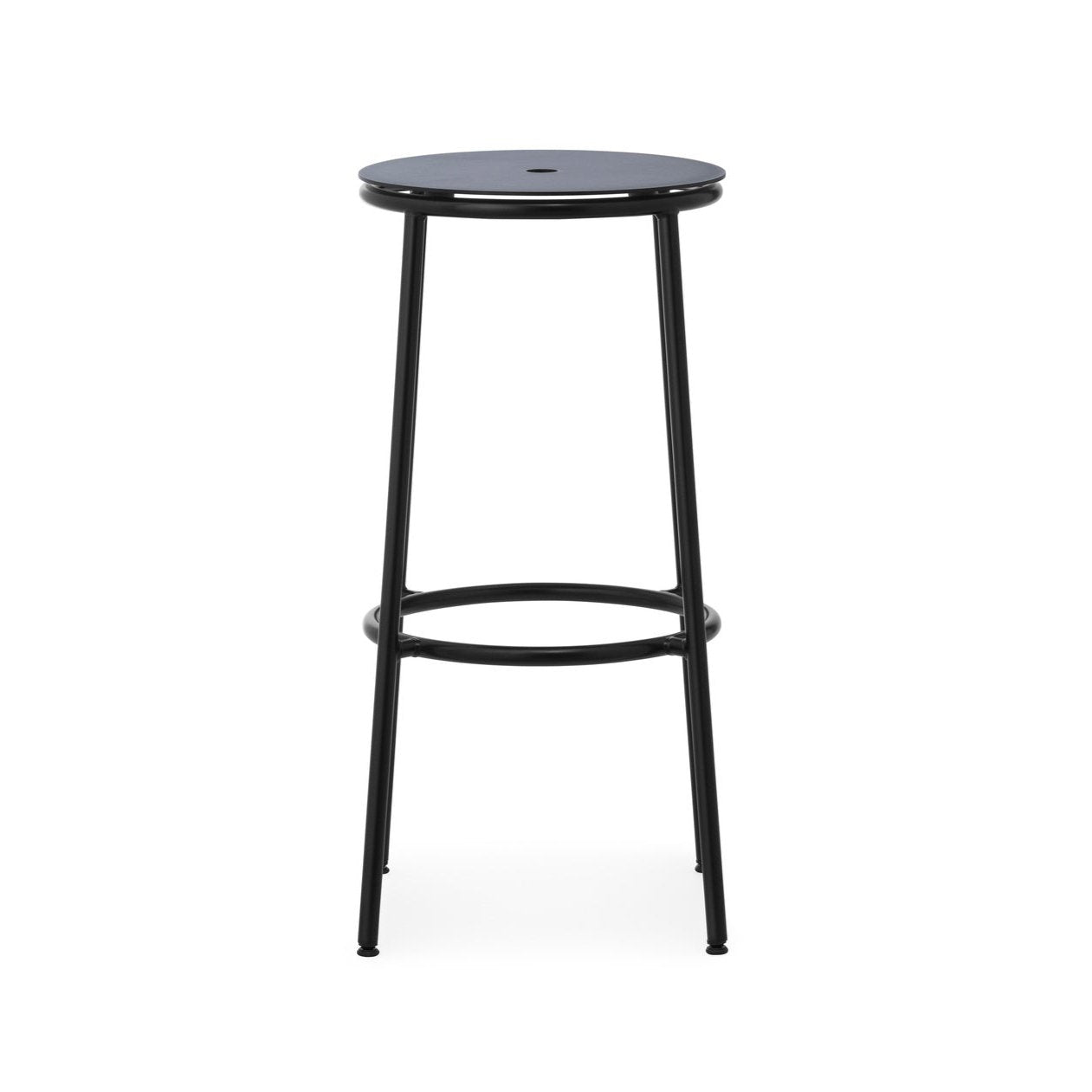 Barová stolička CIRCA čierne hliníkové