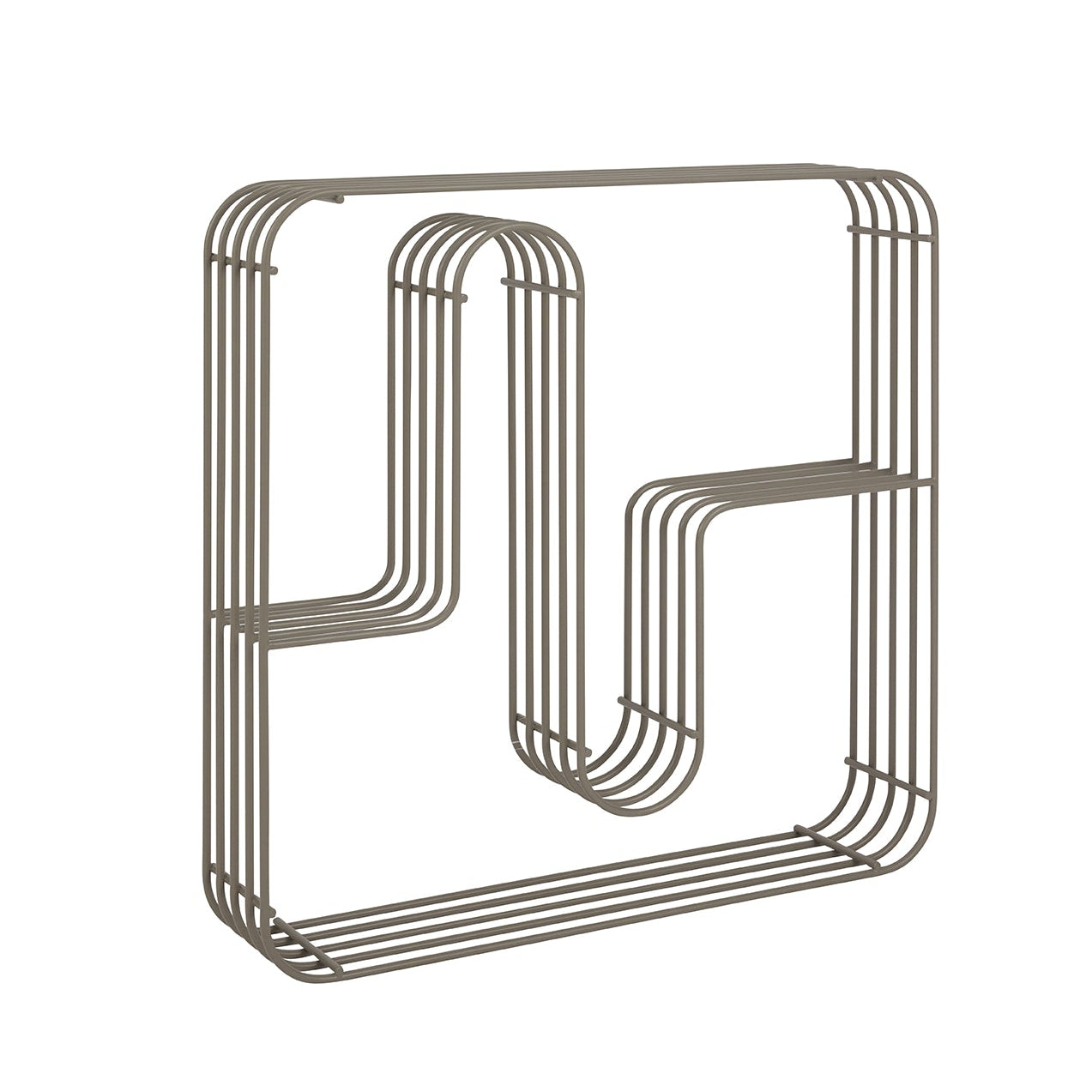 CURVA wall shelf taupe