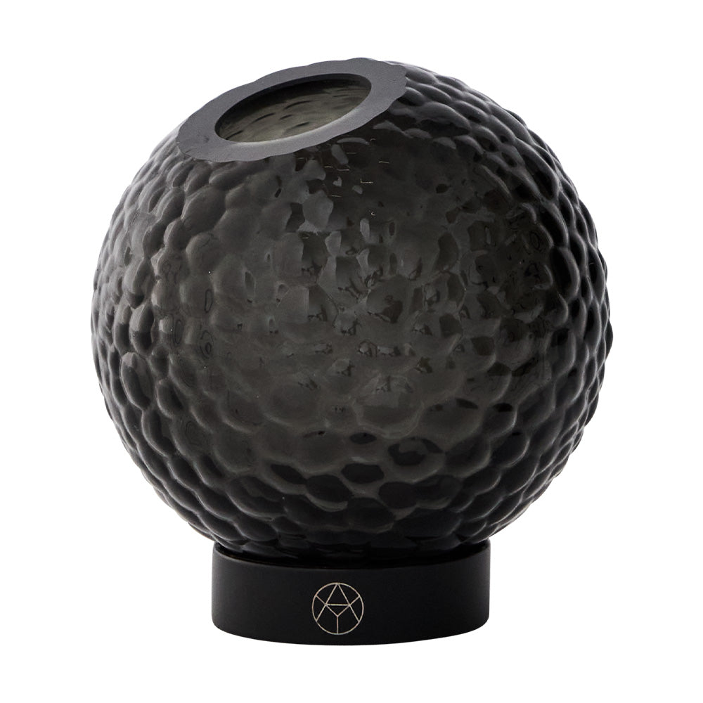 Váza GLOBE BUBBLES čierne sklo