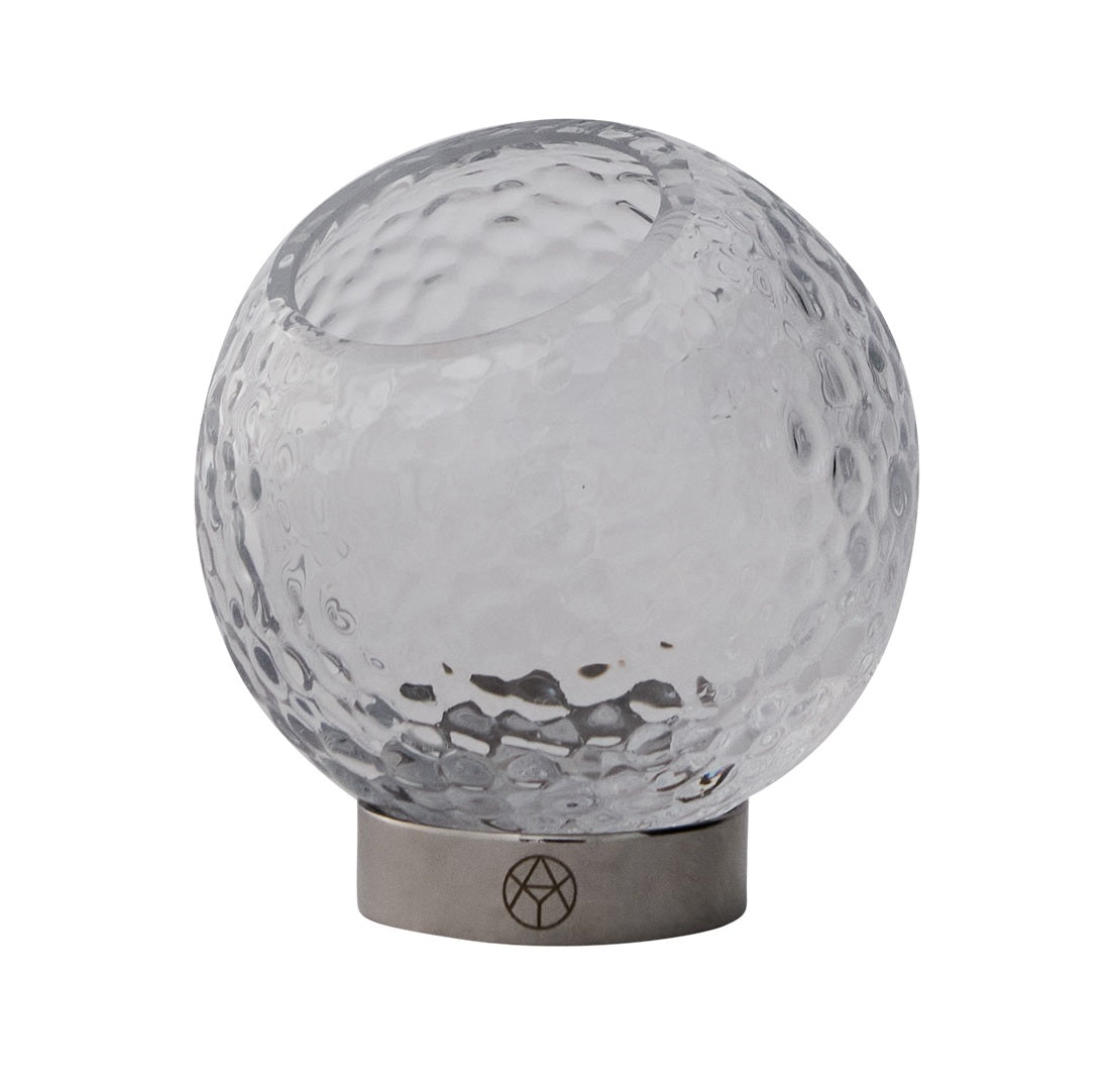 GLOBE BUBBLES Candle Holder Transparent Glass