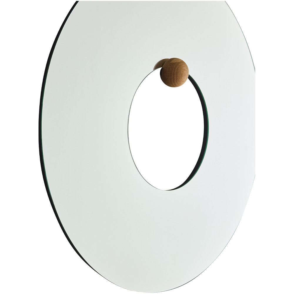 Okrúhle lustro CASTELLUM z dubového dreva