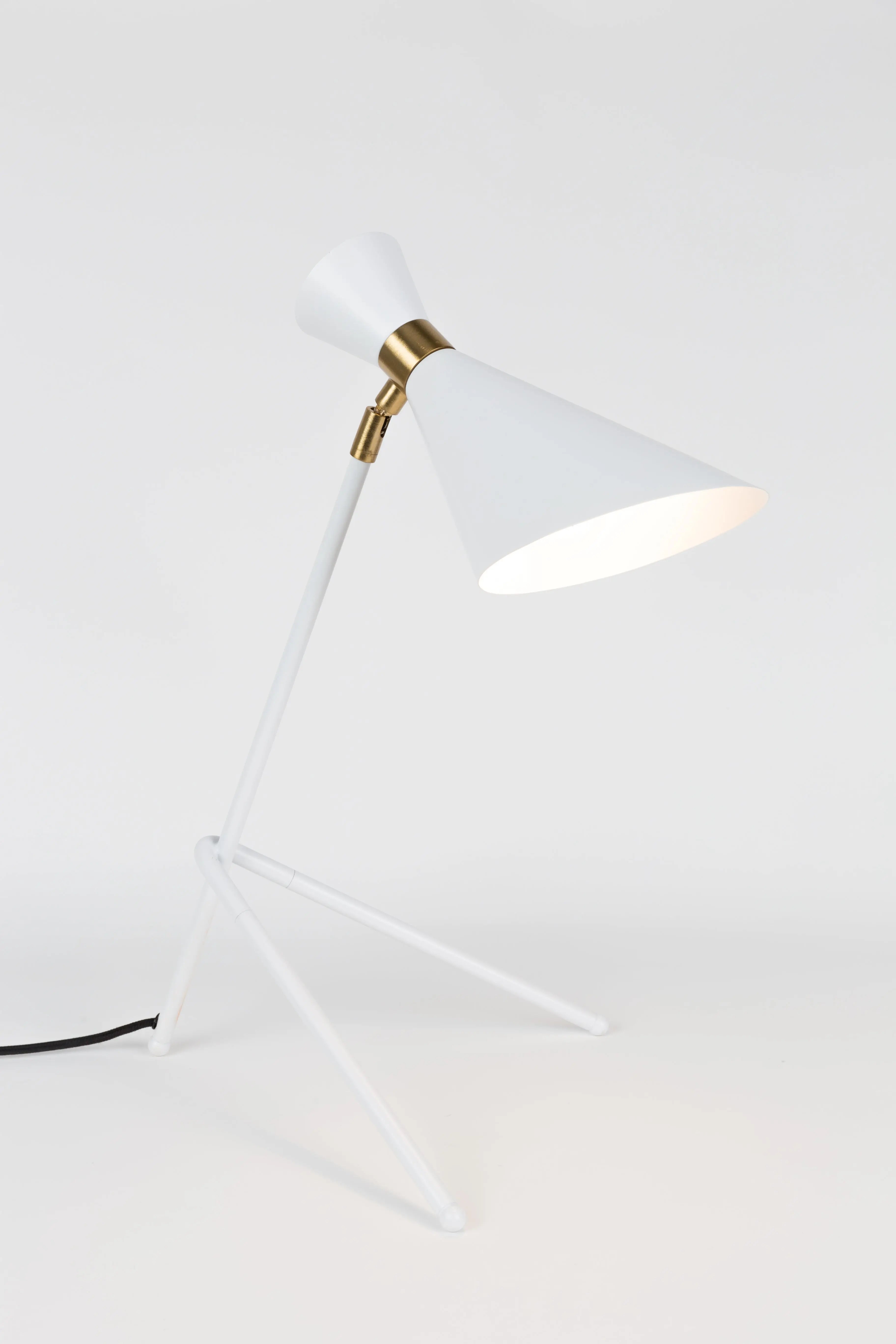 Stolná lampa SHADY biela