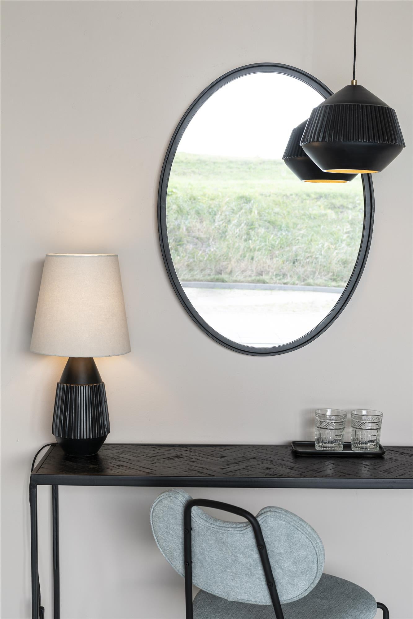 Stolná lampa AYSA čierna