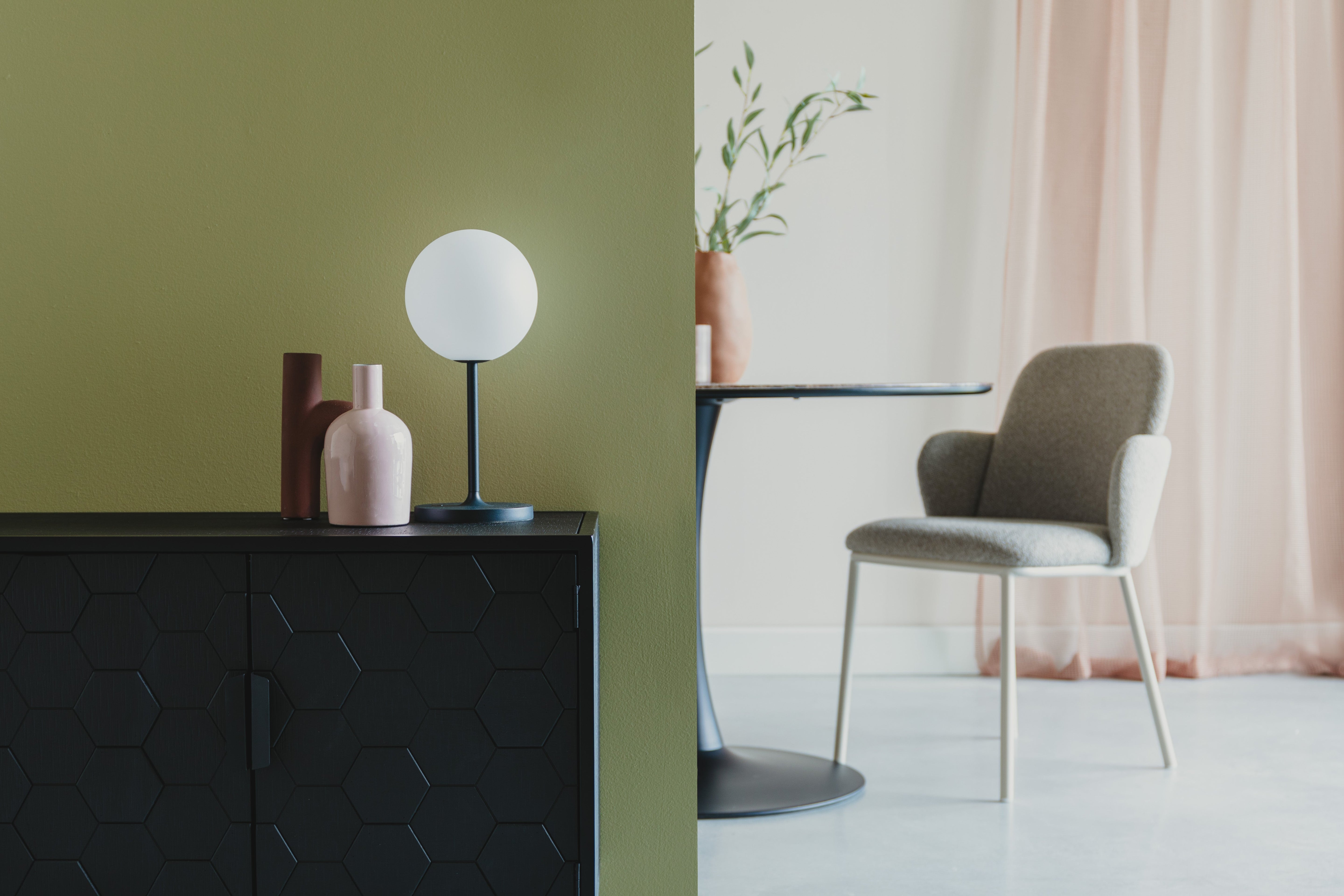 Table Lamp Hub Blue White Label Living Eye on Design