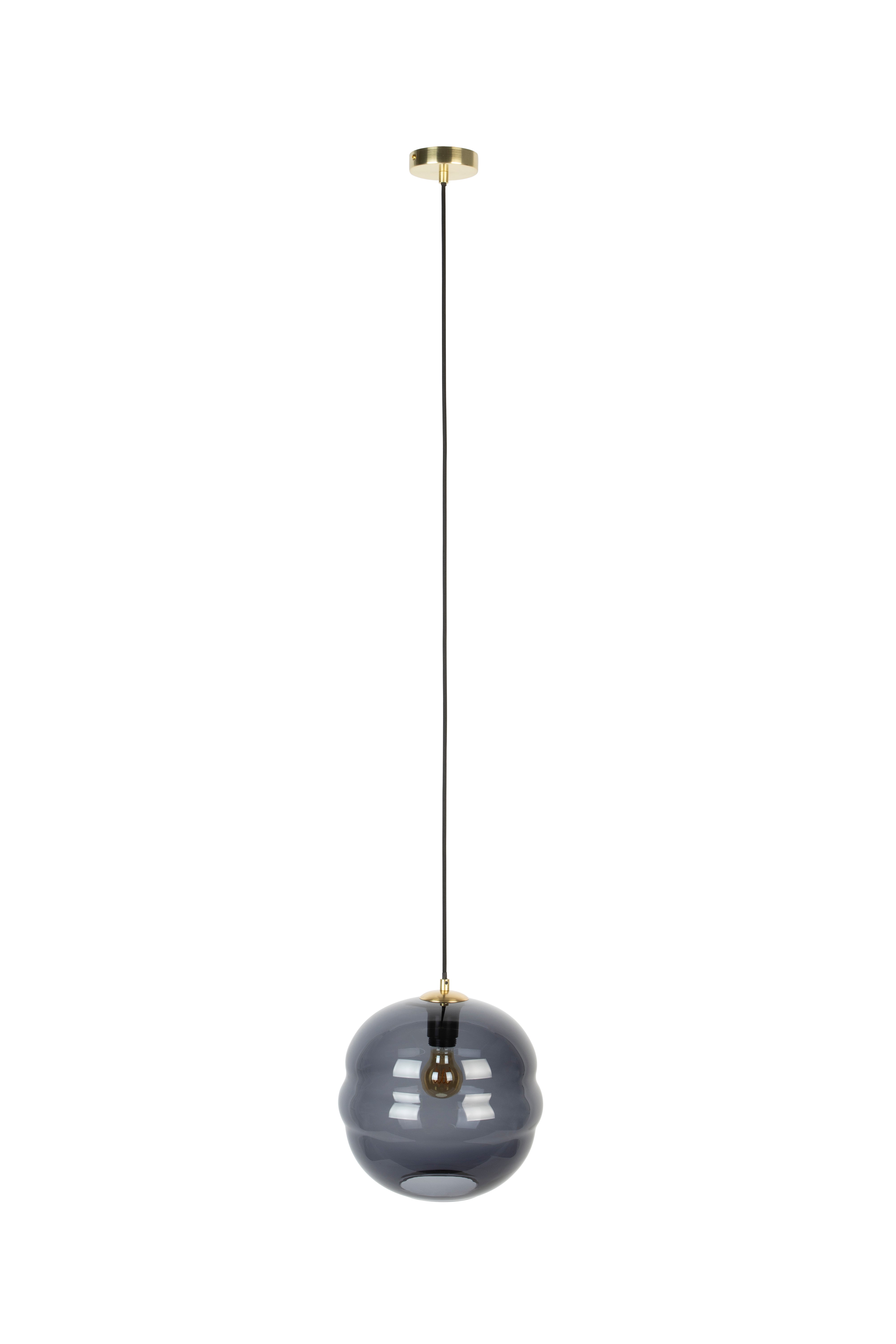 LAUREN pendant lamp black glass