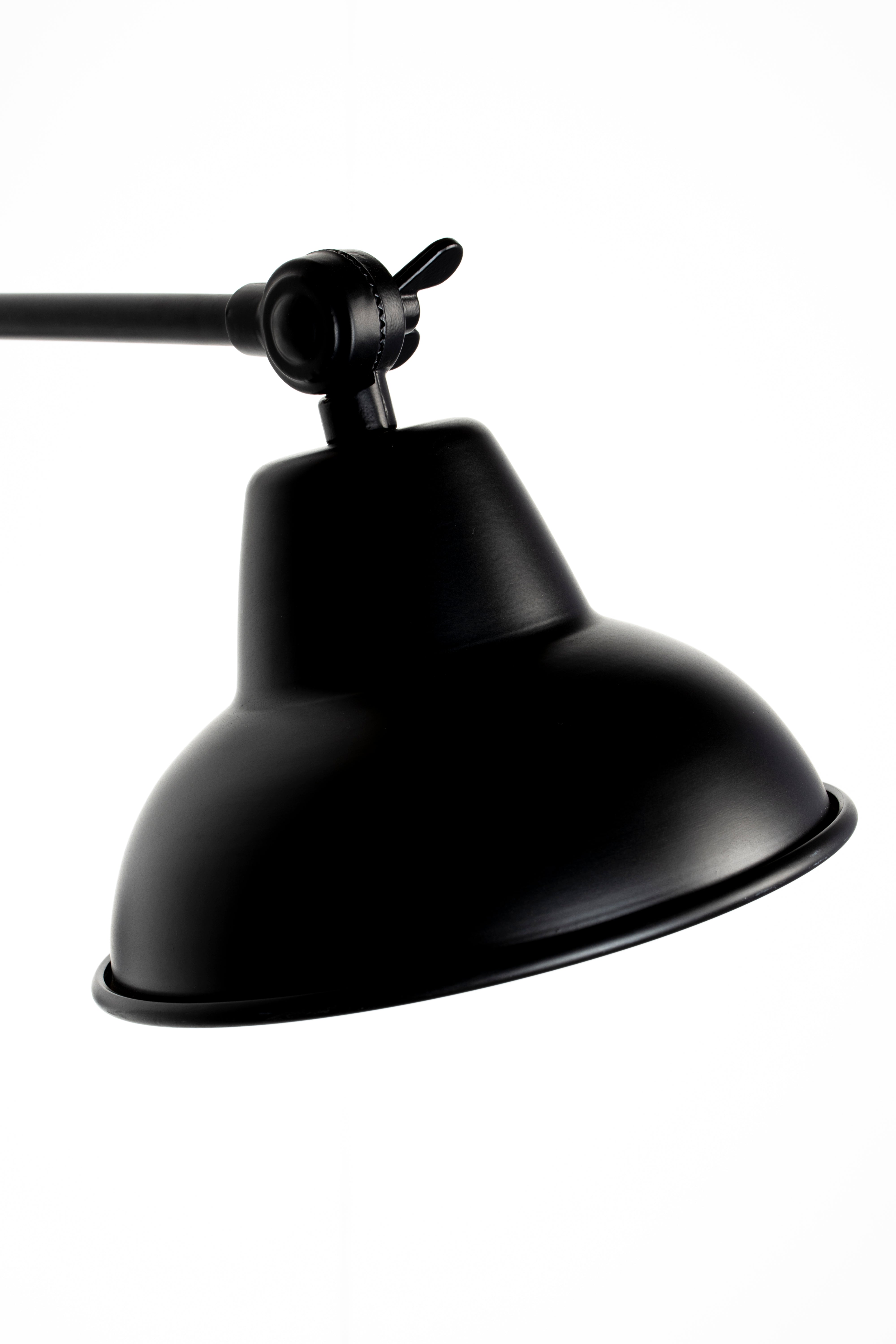 Adjustable wall lamp with arm XAVI black