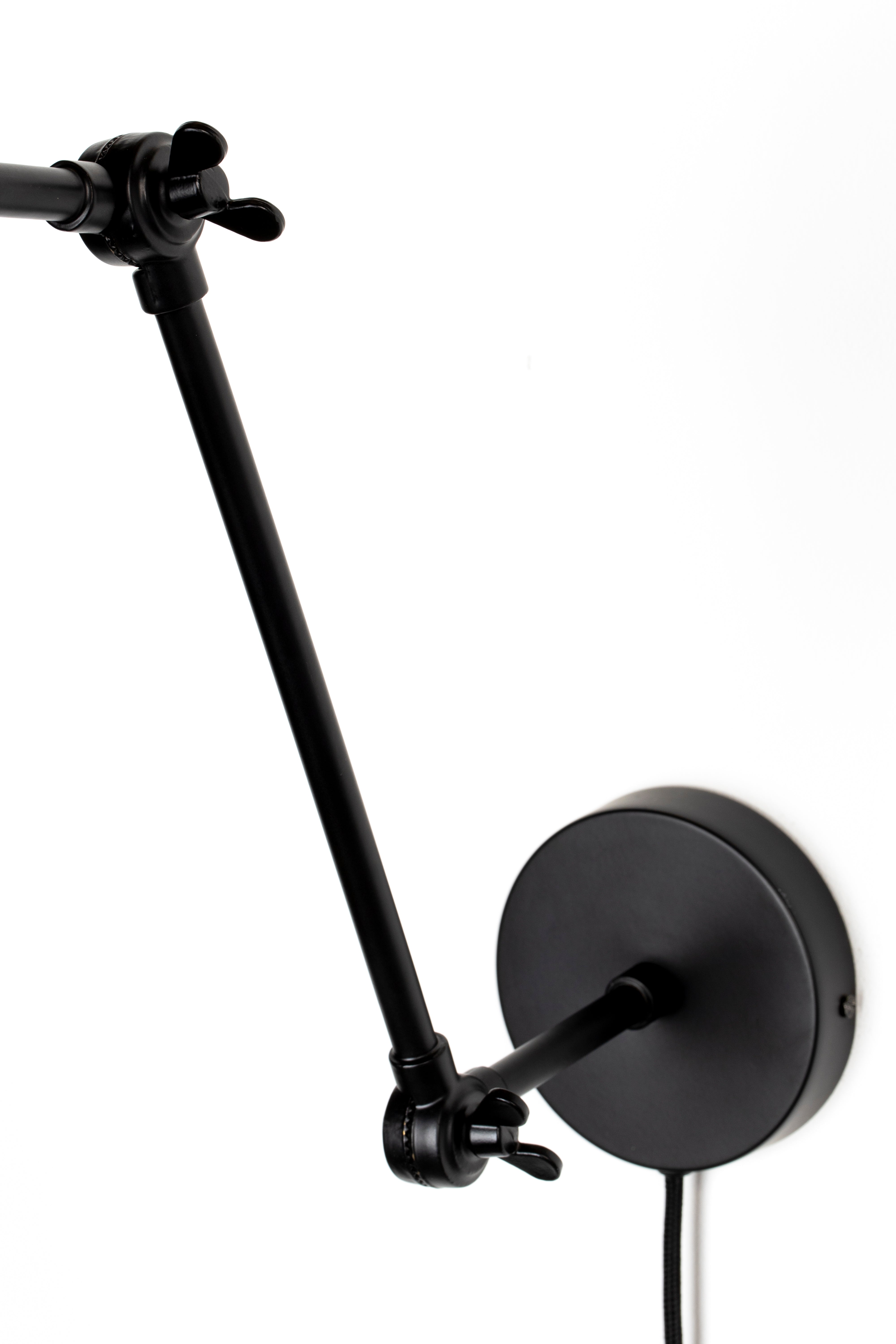 Adjustable wall lamp with arm XAVI black