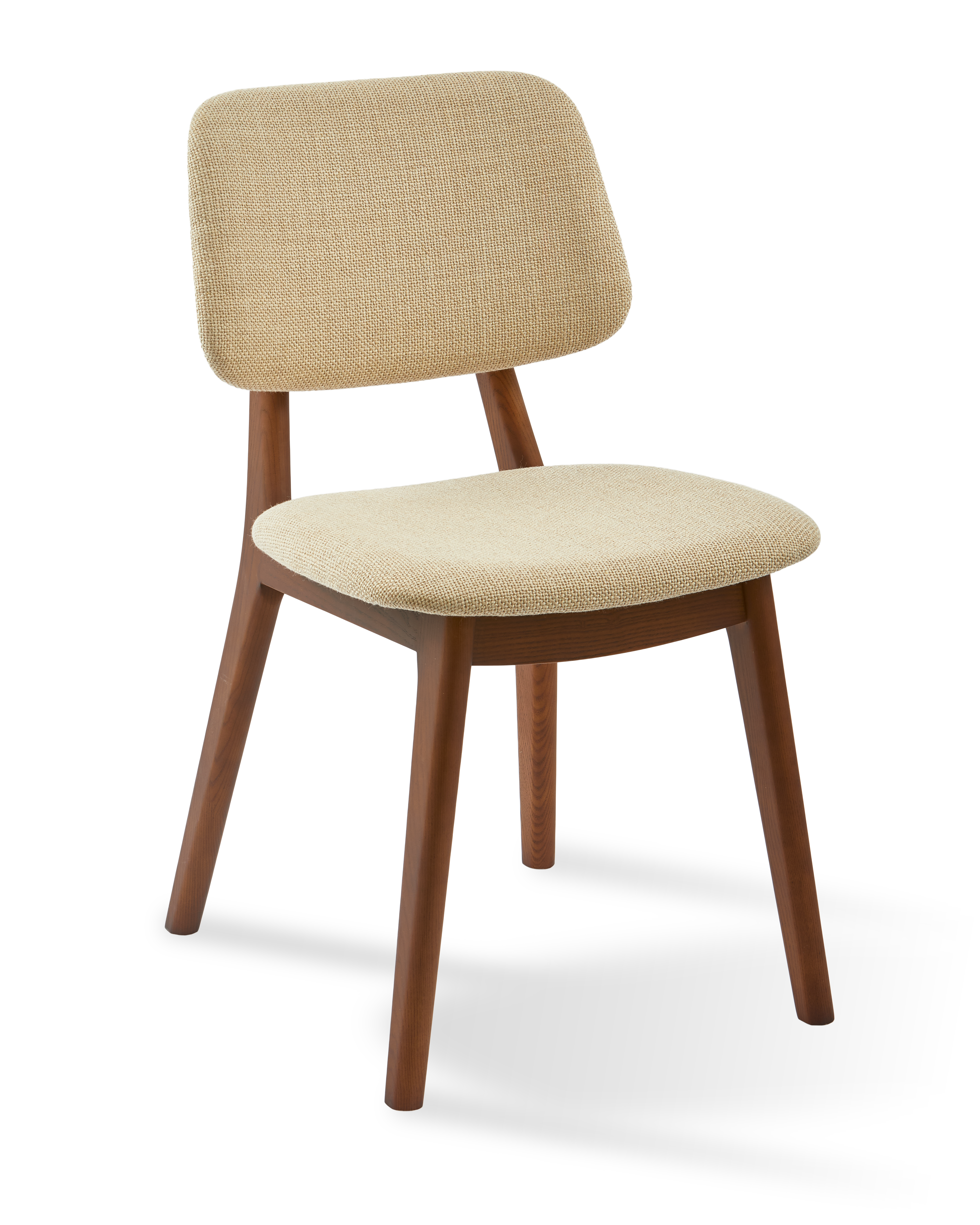 HAPPY DAYS Chair beige with wooden base