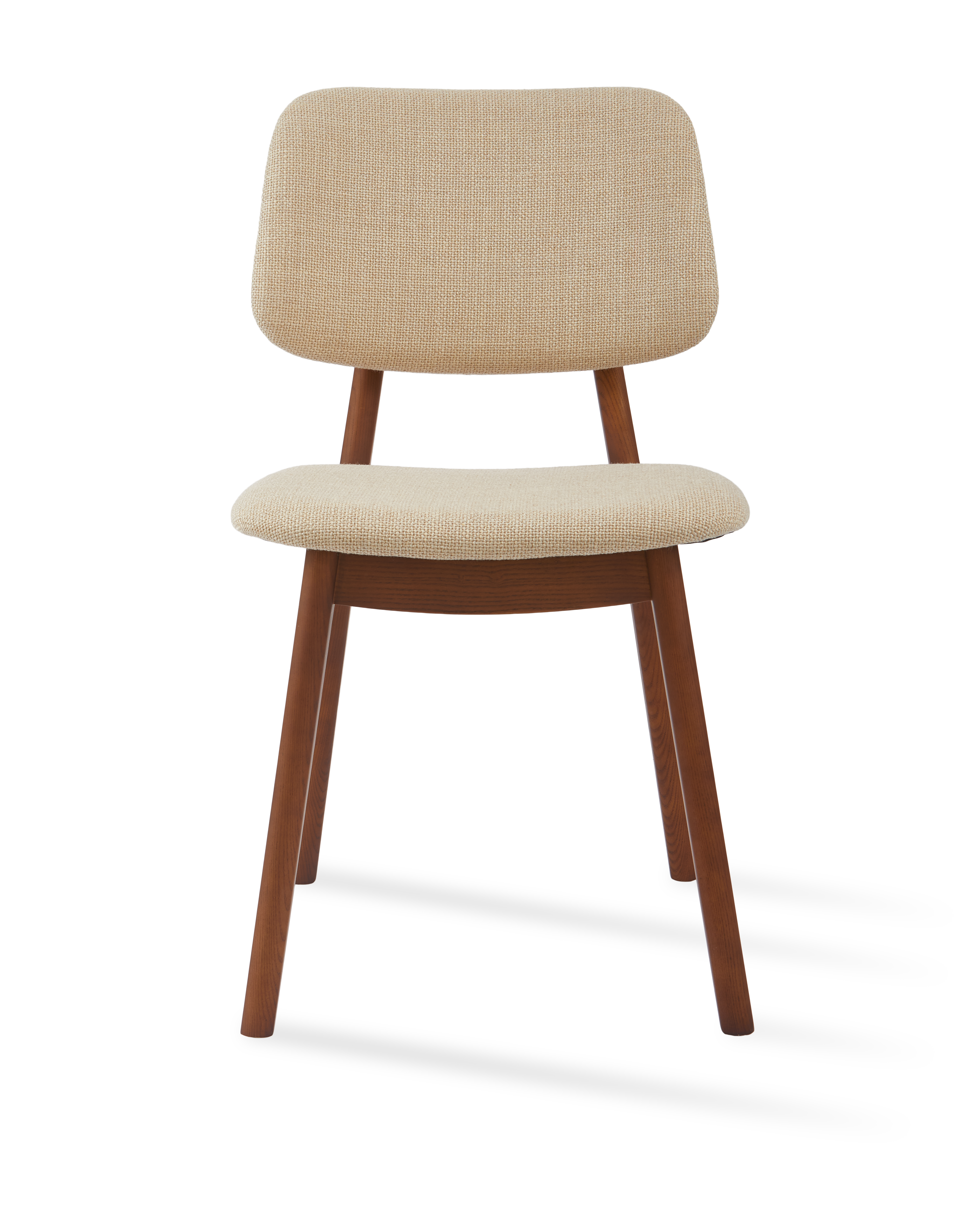HAPPY DAYS Chair beige with wooden base