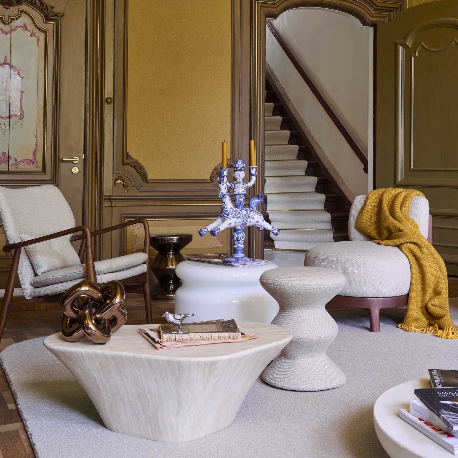 Stolička SOFT ZIG ZAG béžová