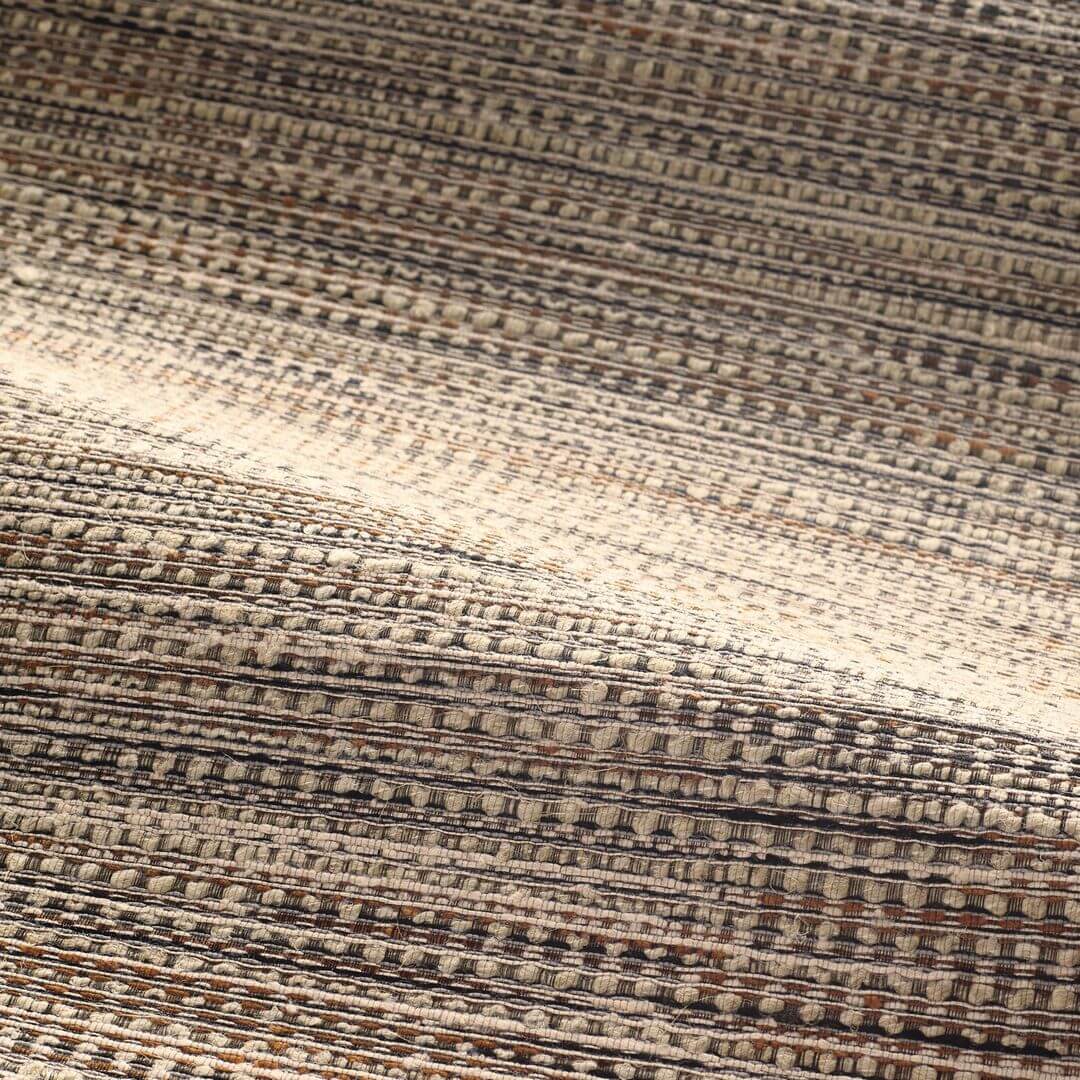 Textilná tapeta so štruktúrou napodobňujúcou plátno VAGAR - NOIR/TABAC tabakovo hnedá