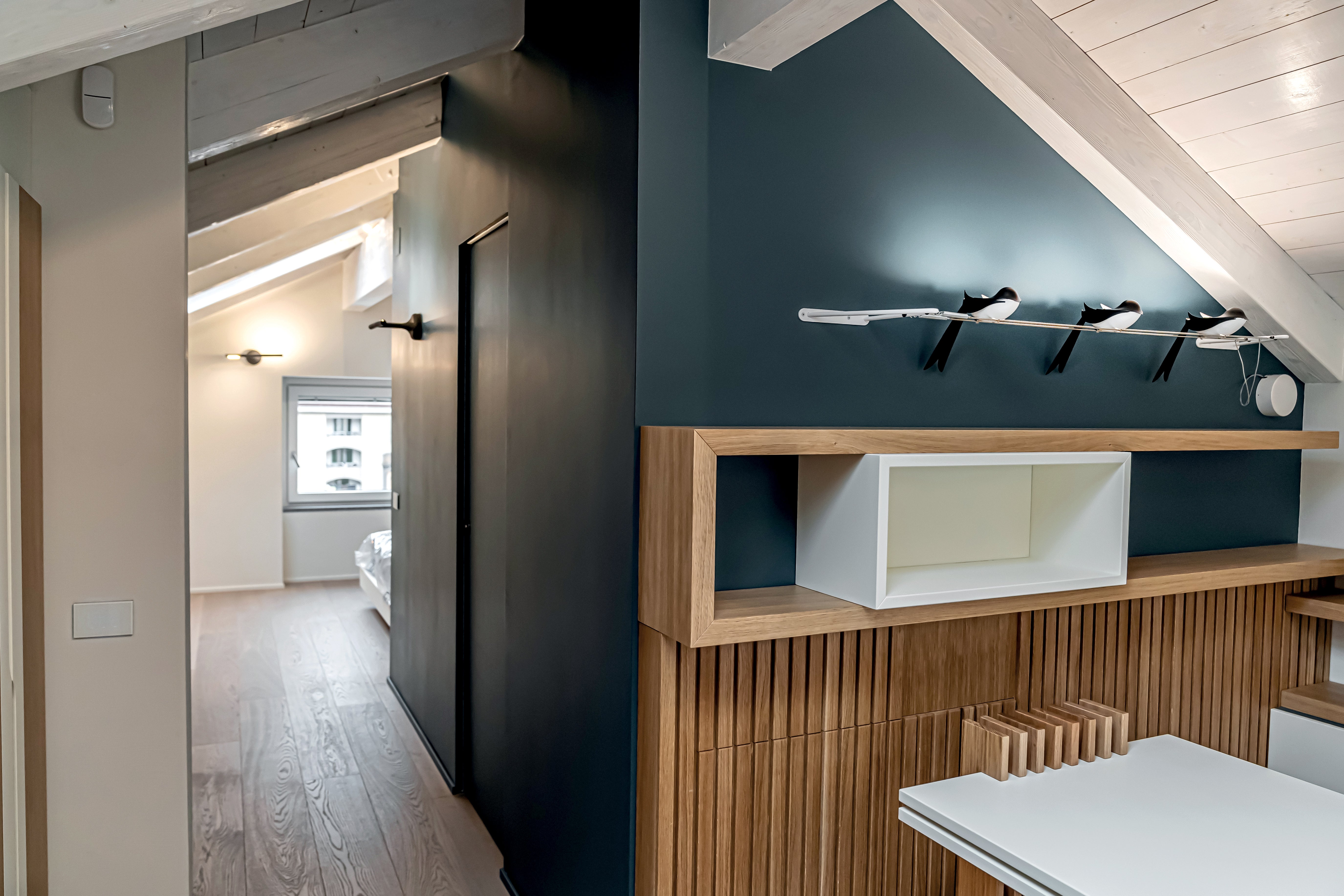 Lampa ścienna 3-punktowa RONDINI chromowany z czarnym